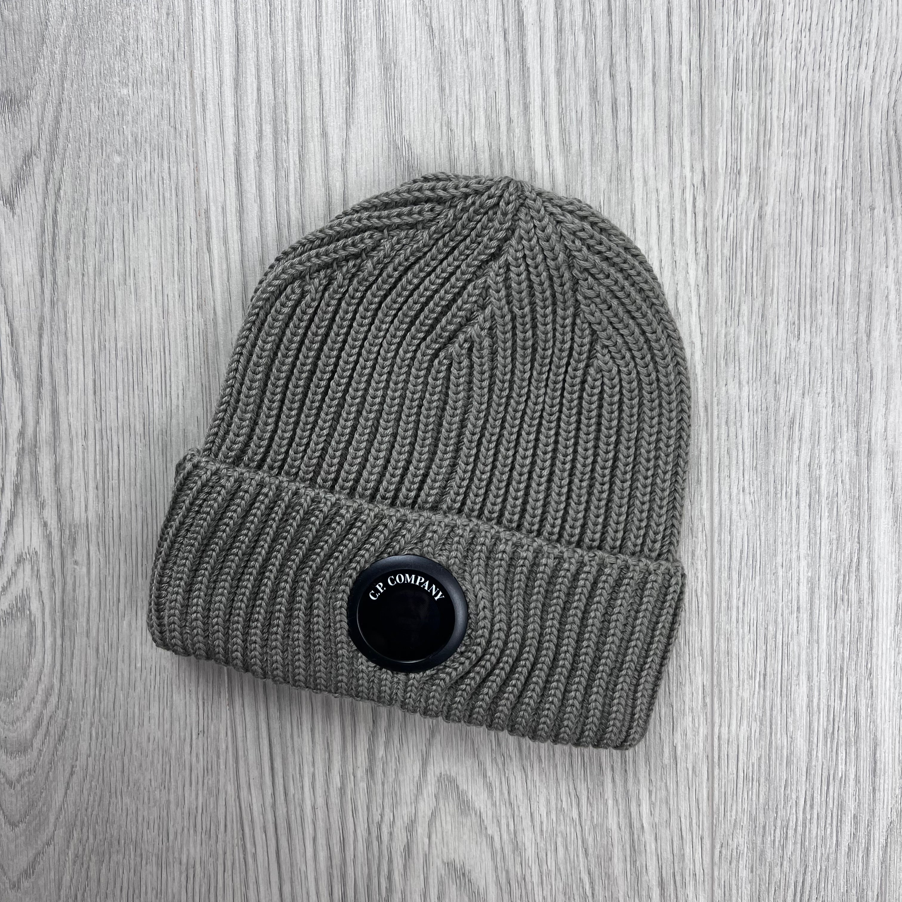 CP Company Lens Beanie - Fallen Rock