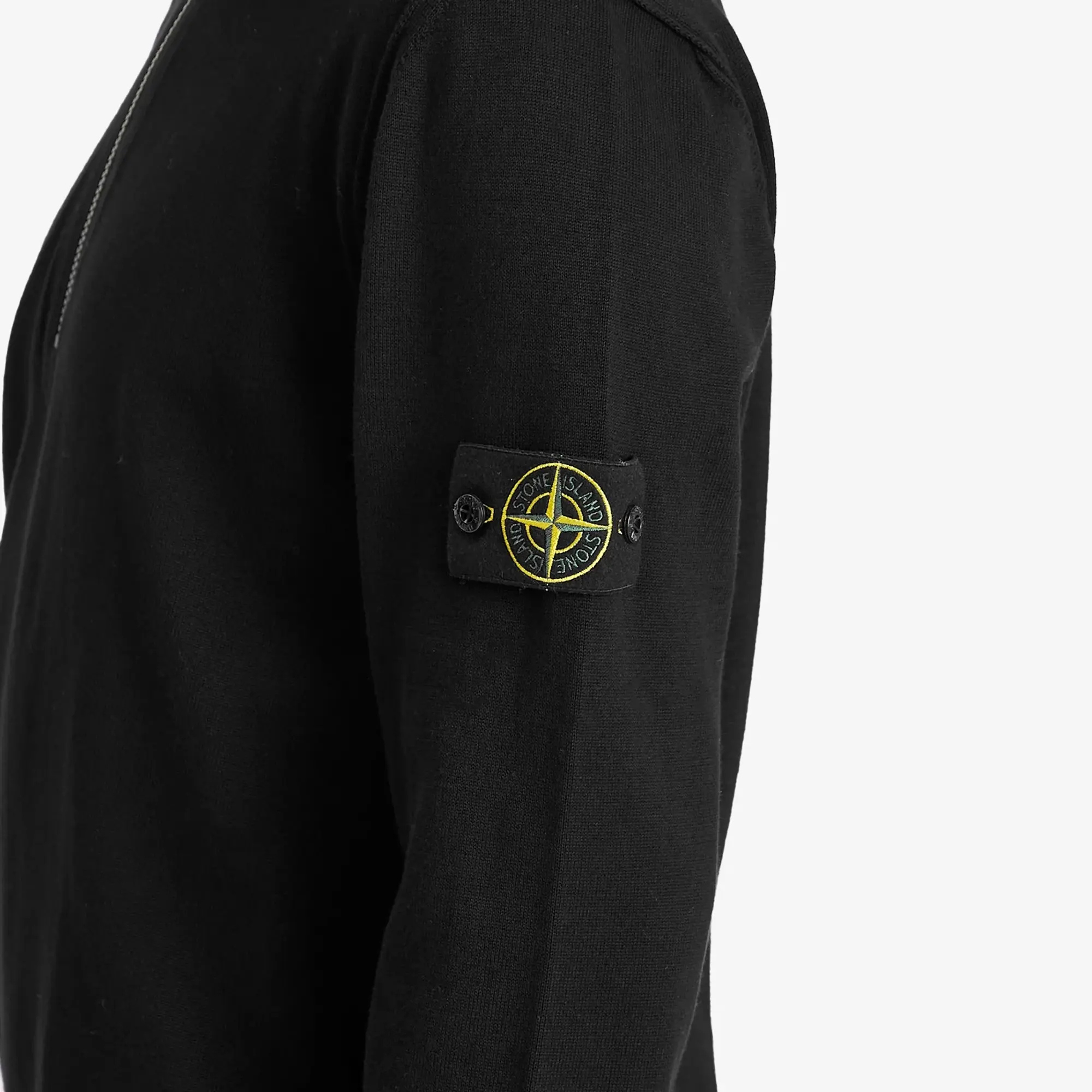 Stone Island Knit Half Zip Fleece - Black