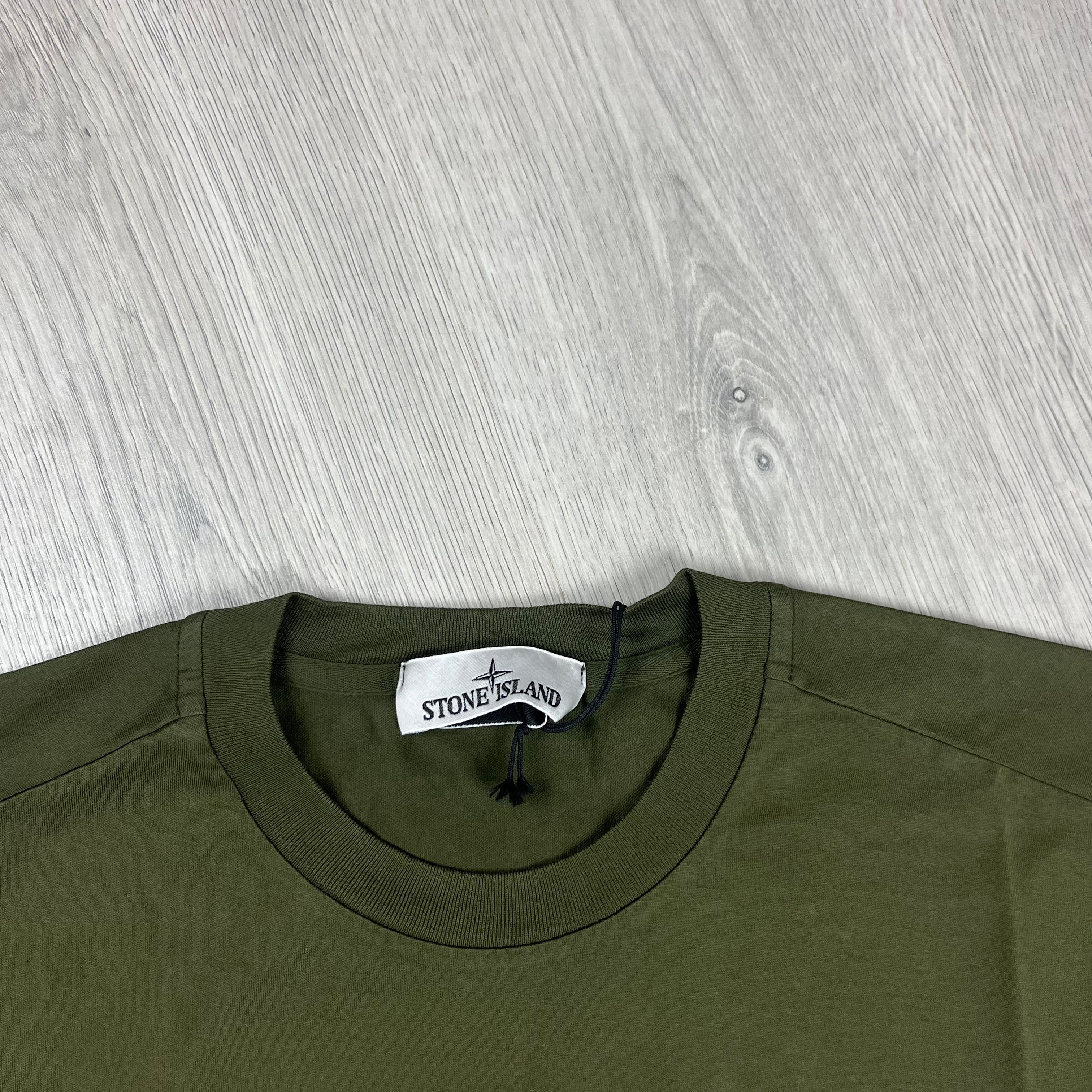 Stone Island Patch T-Shirt - Military