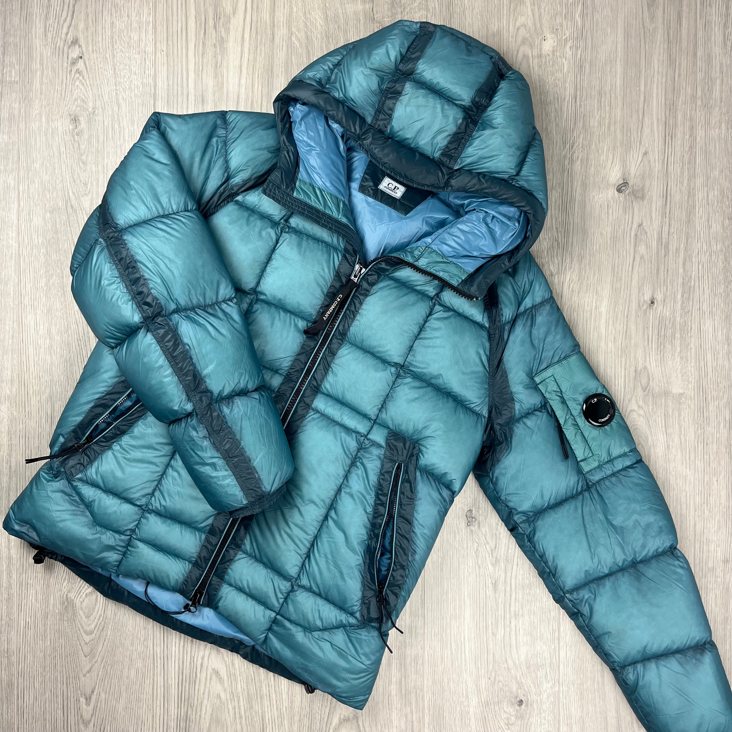 CP Company DD Shell Down Jacket - Aegean Blue