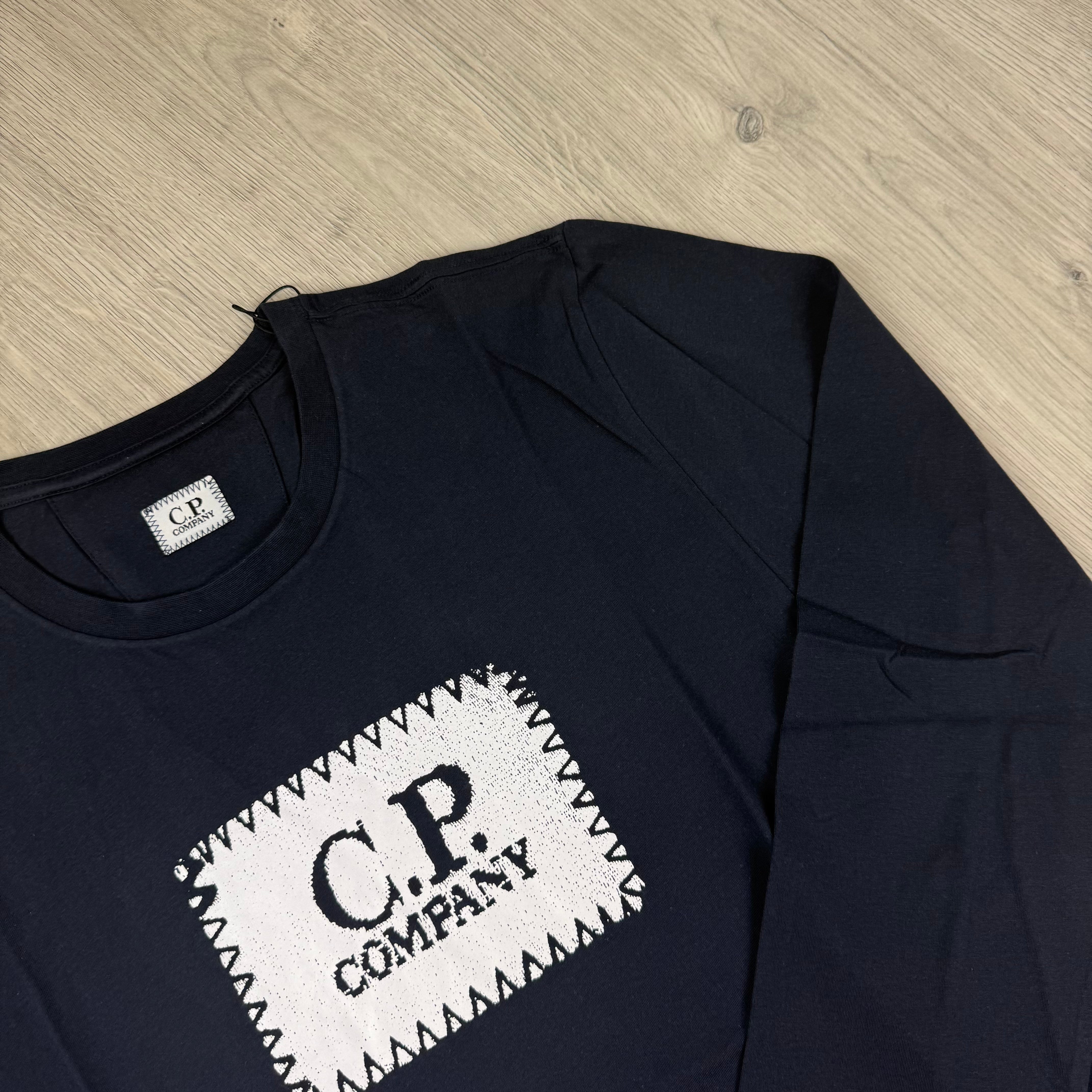 CP Company Stamp T-Shirt - Navy