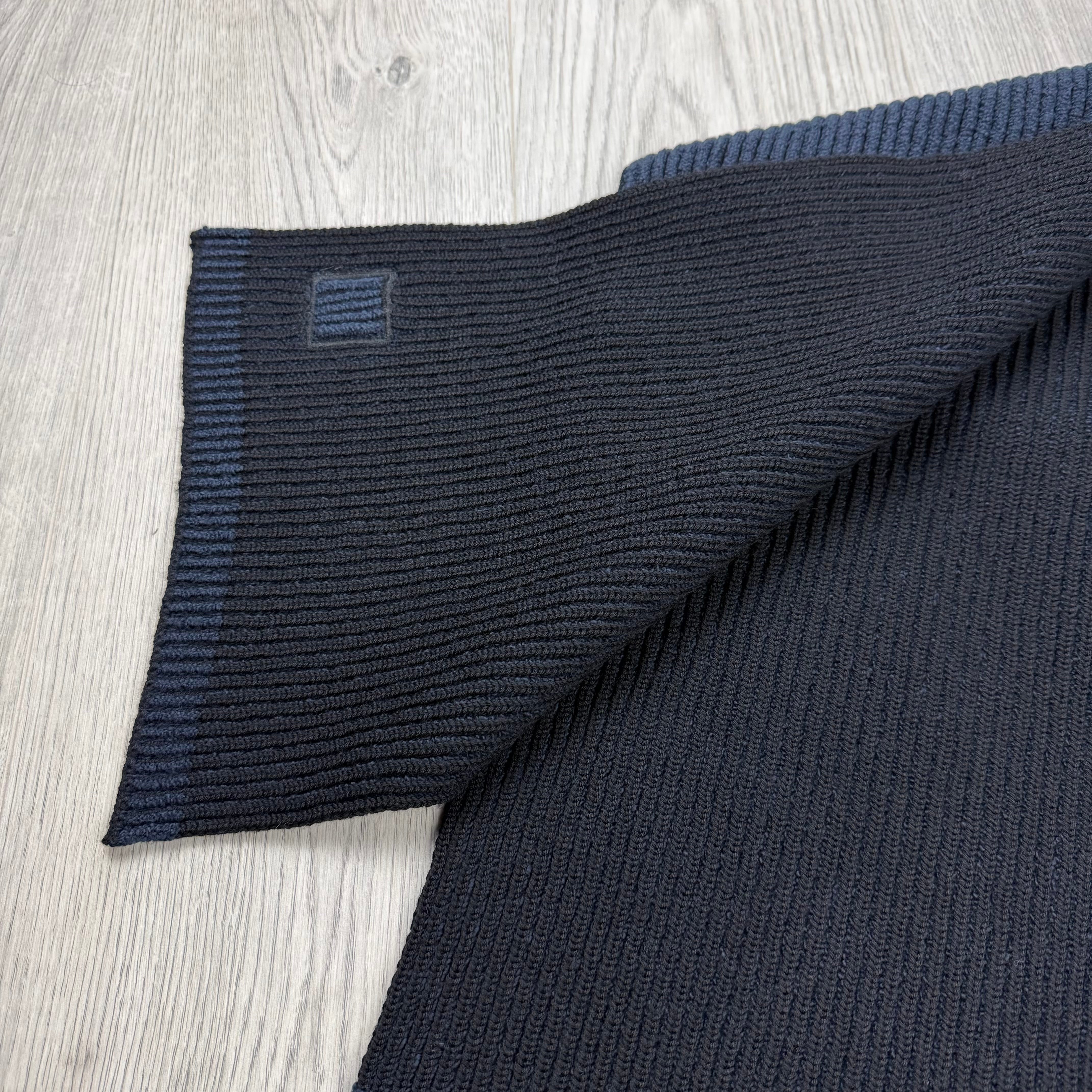 Stone Island Vanisé Rib Scarf - Navy