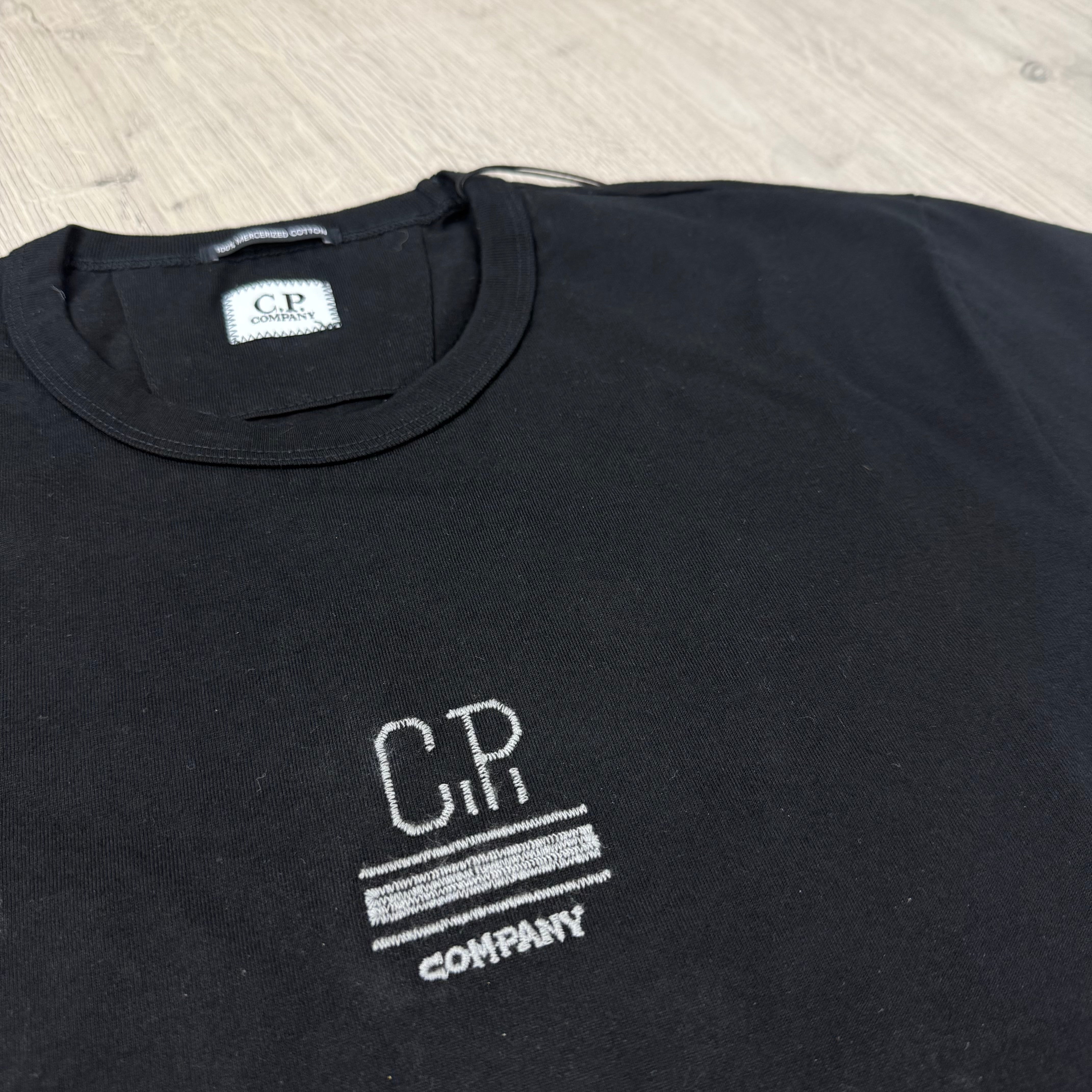 CP Company Embroidered T-Shirt - Black