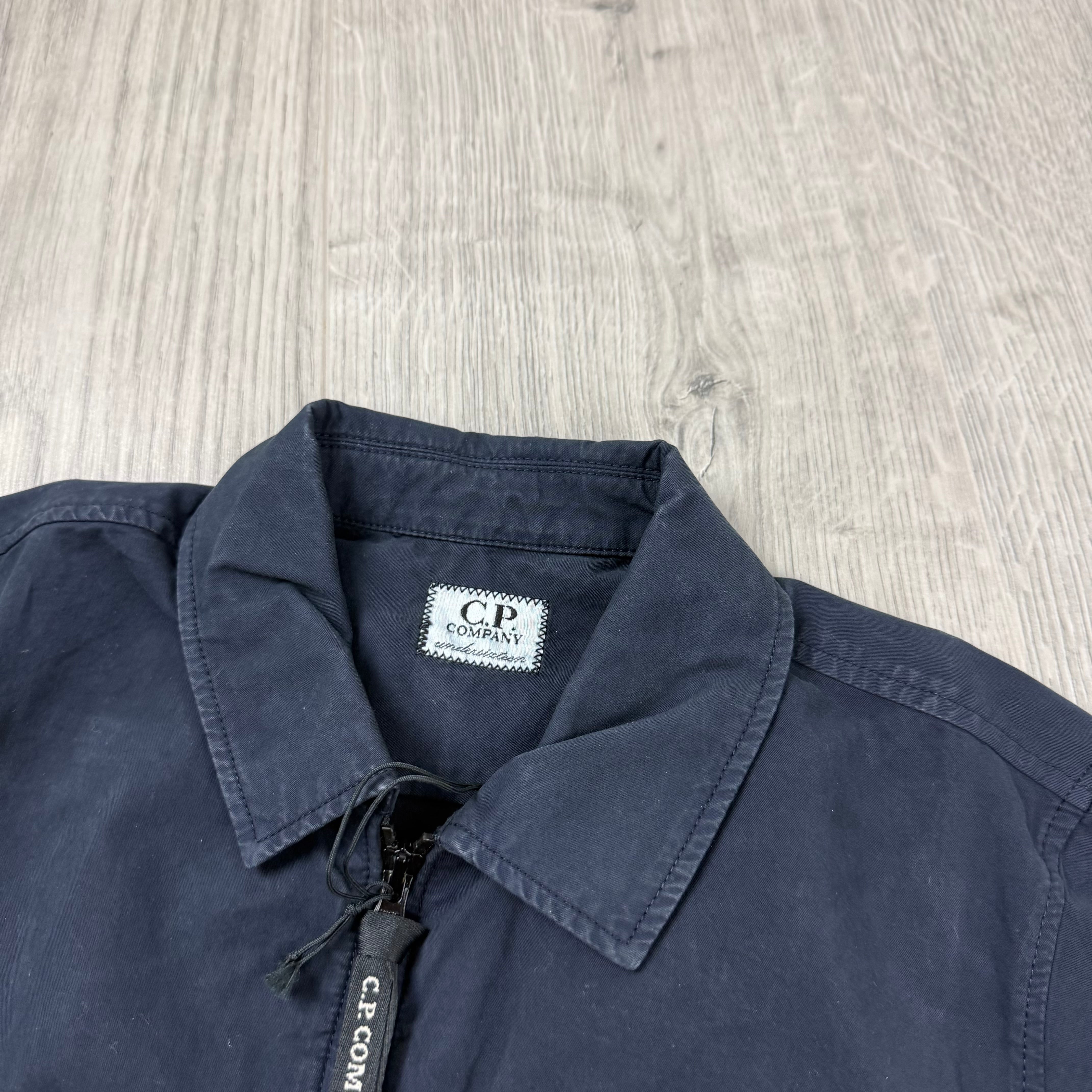 CP Company Junior Zip Overshirt - Total Eclipse