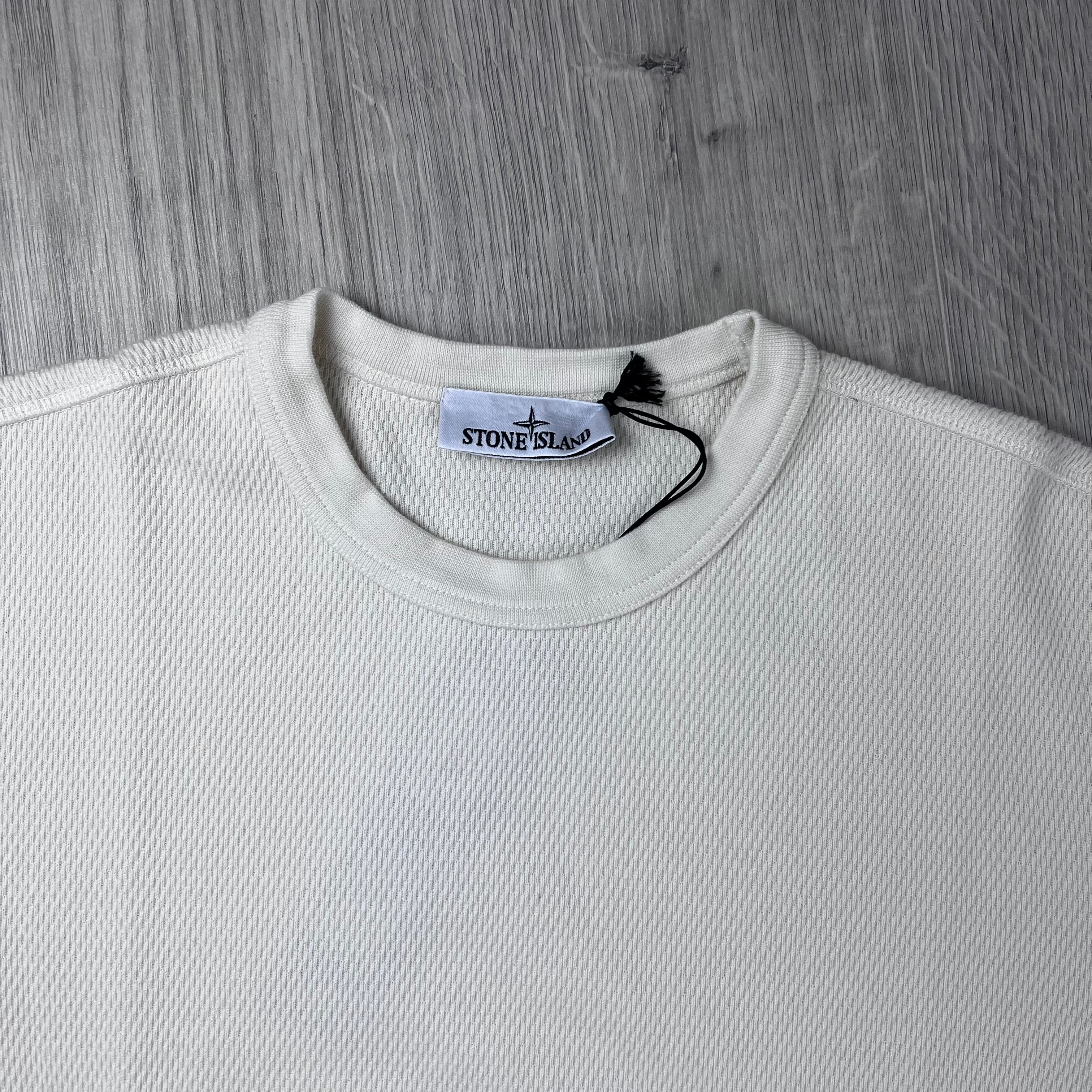 Stone Island Mesh Stitch Sweatshirt - Ivory