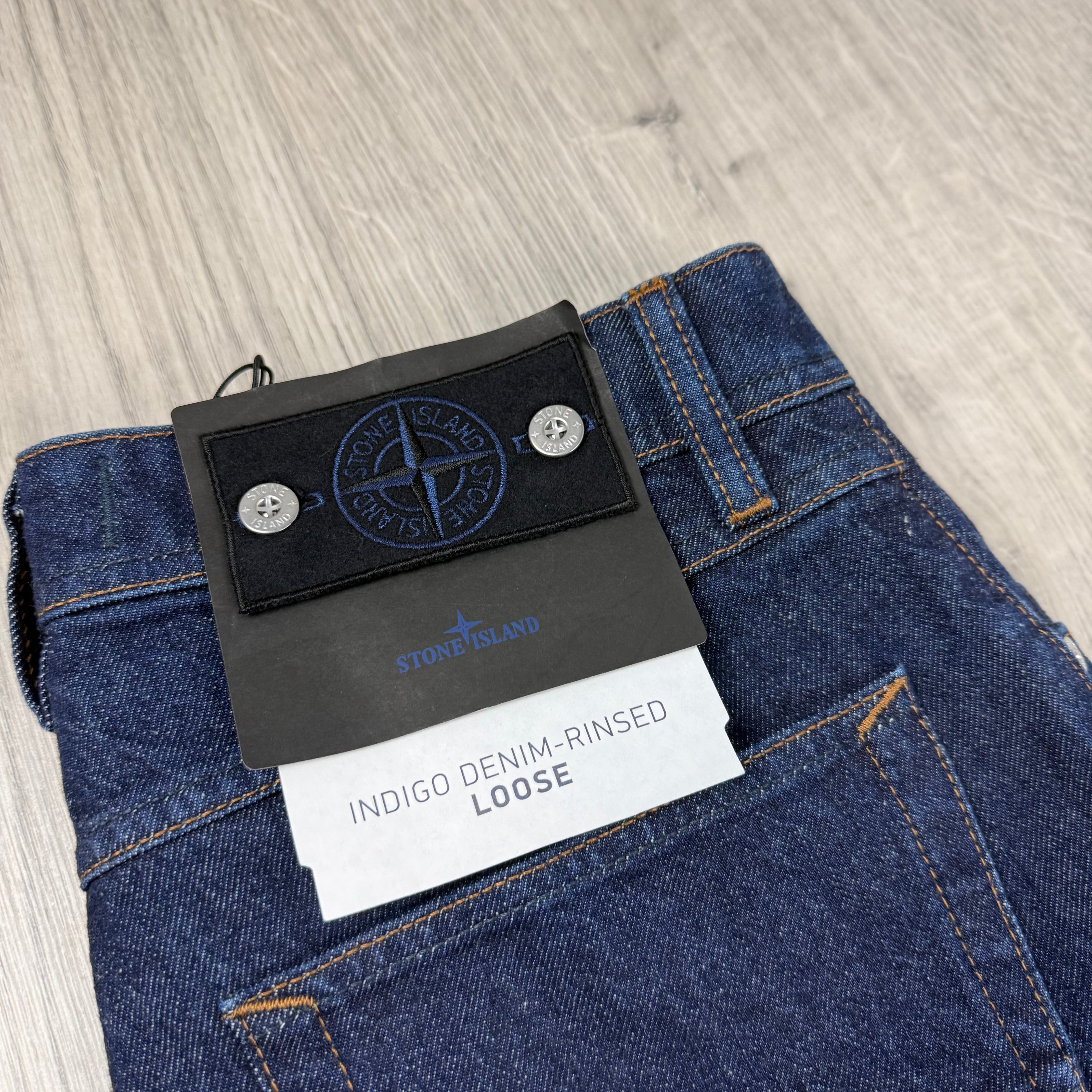 Stone Island Loose Denim Jeans - Indigo Rinsed