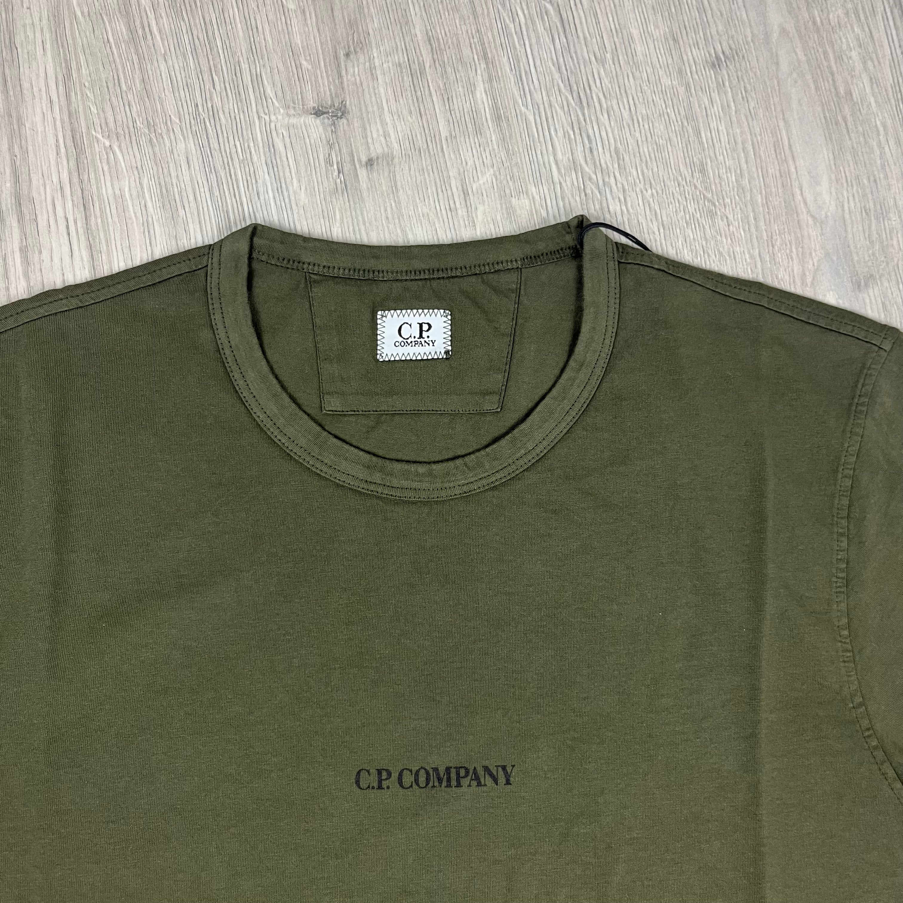 CP Company Printed T-Shirt - Ivy Green