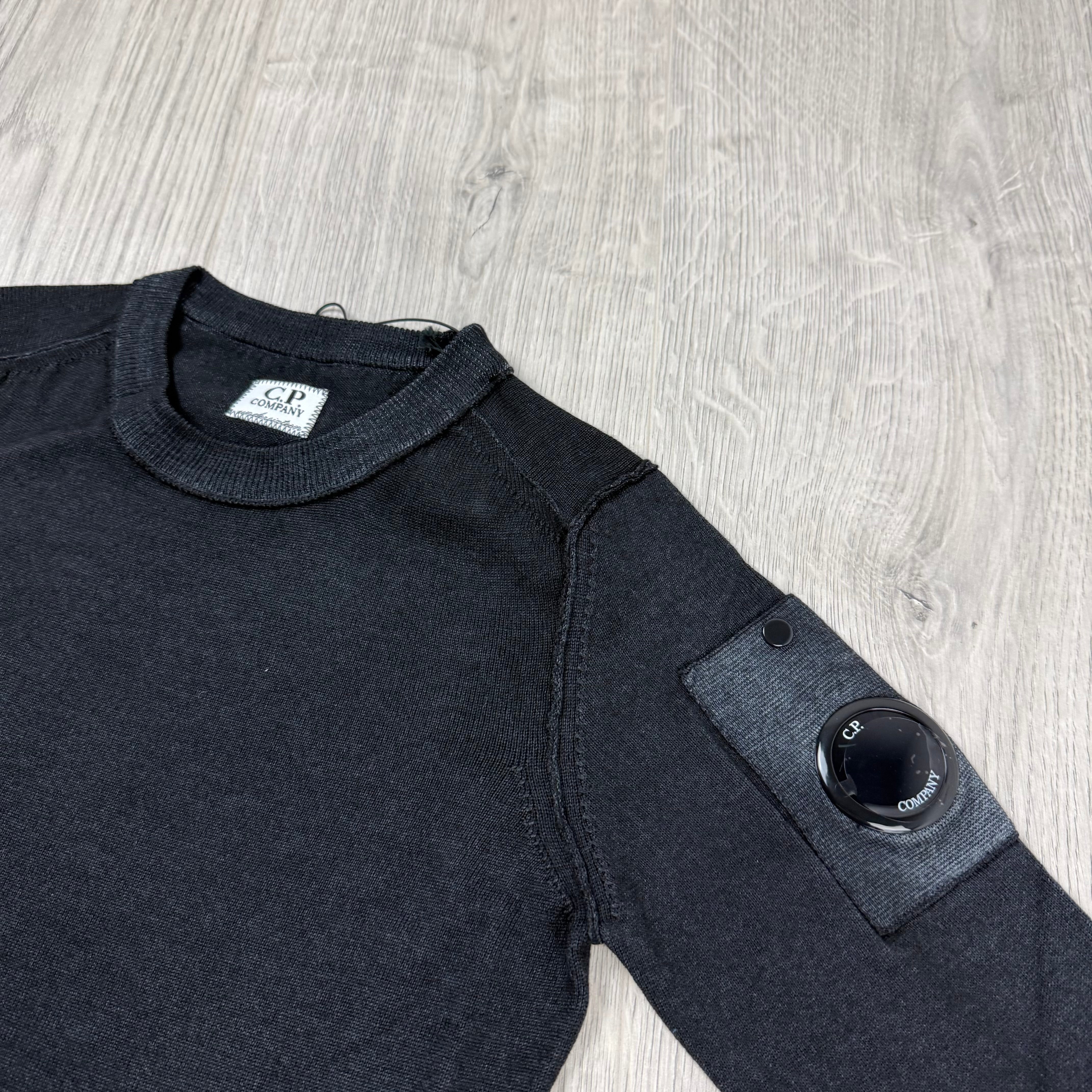 CP Company Junior Knit Sweatshirt - Black