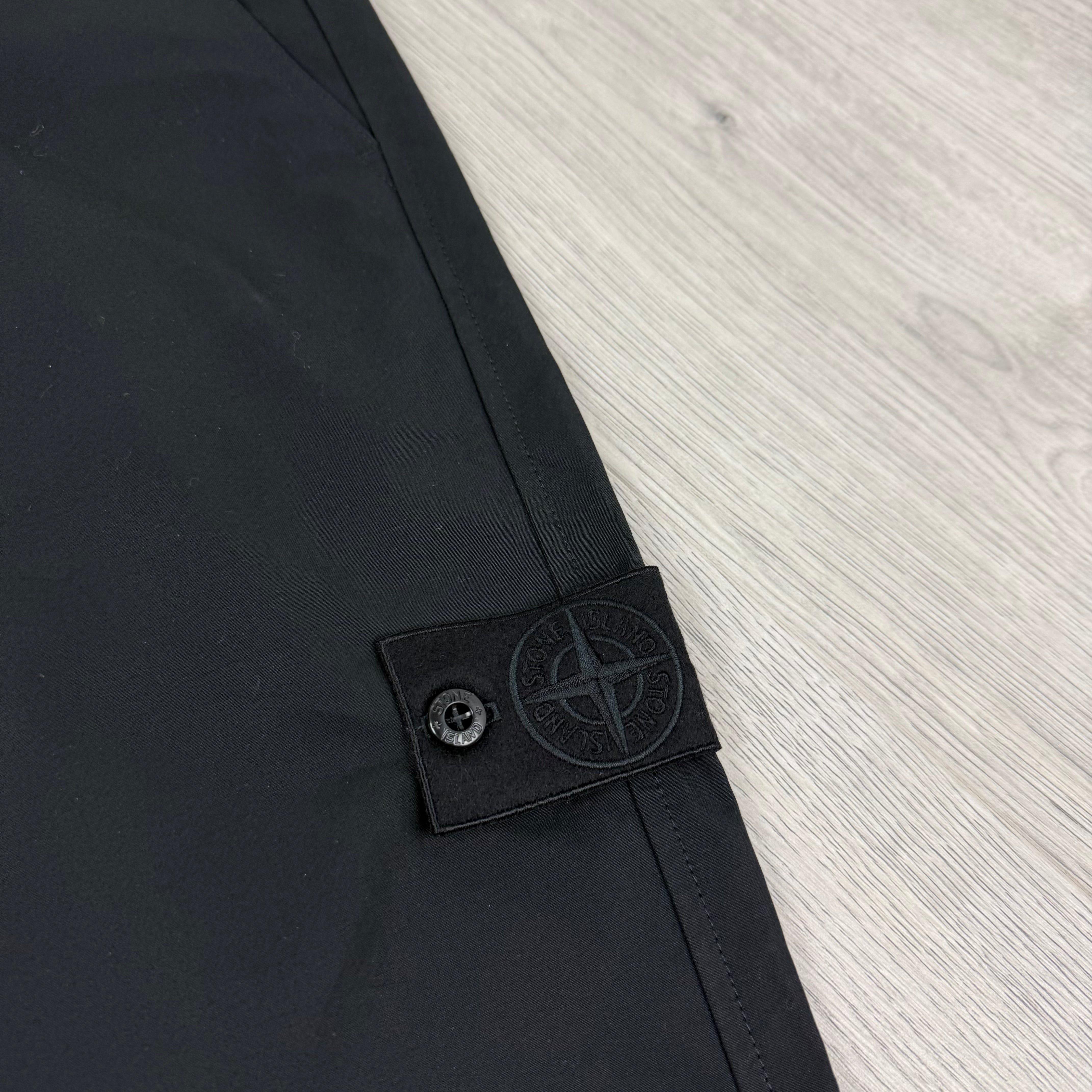 Stone Island Ghost Cargo Trousers - Black
