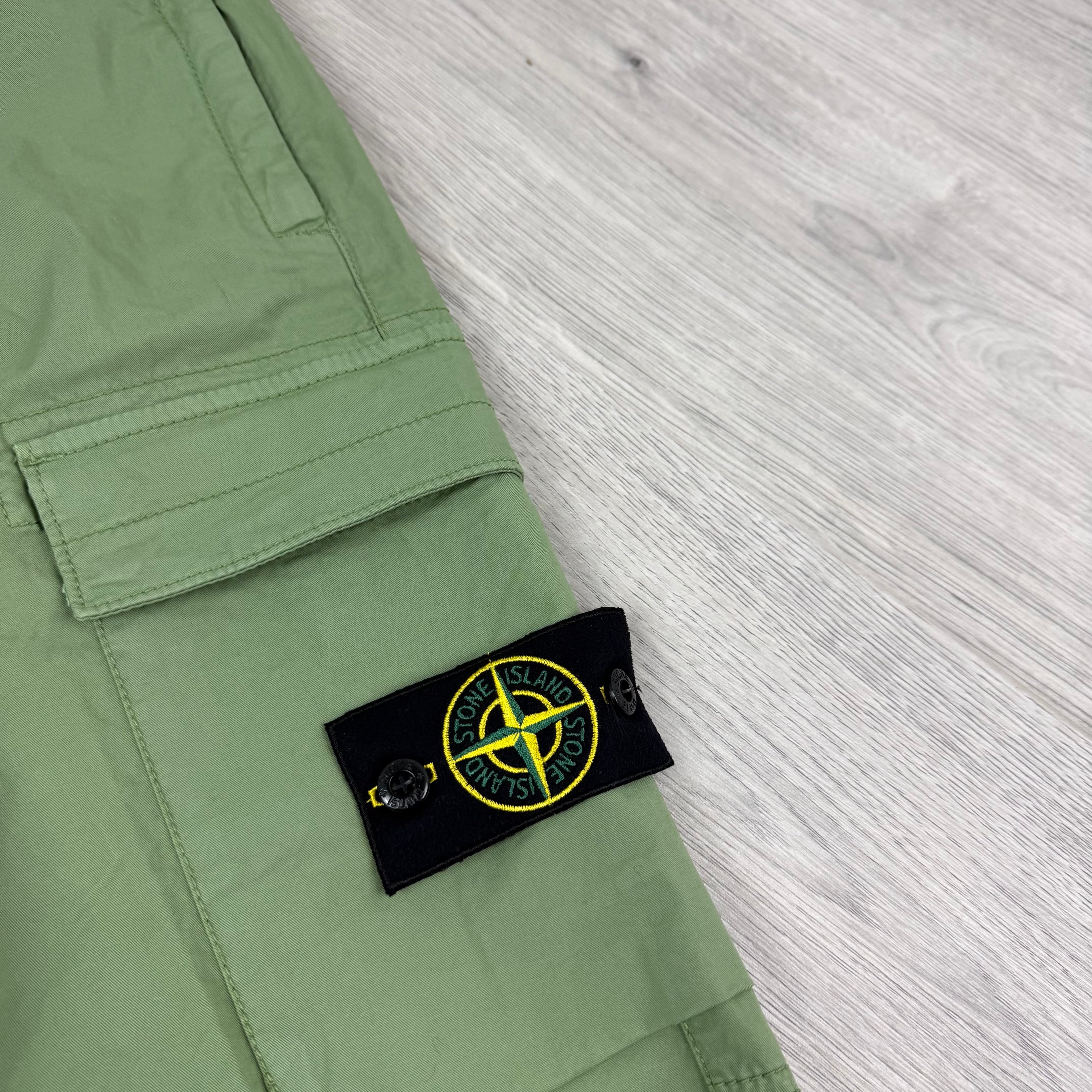 Stone Island Supima Cargo Trousers - Sage