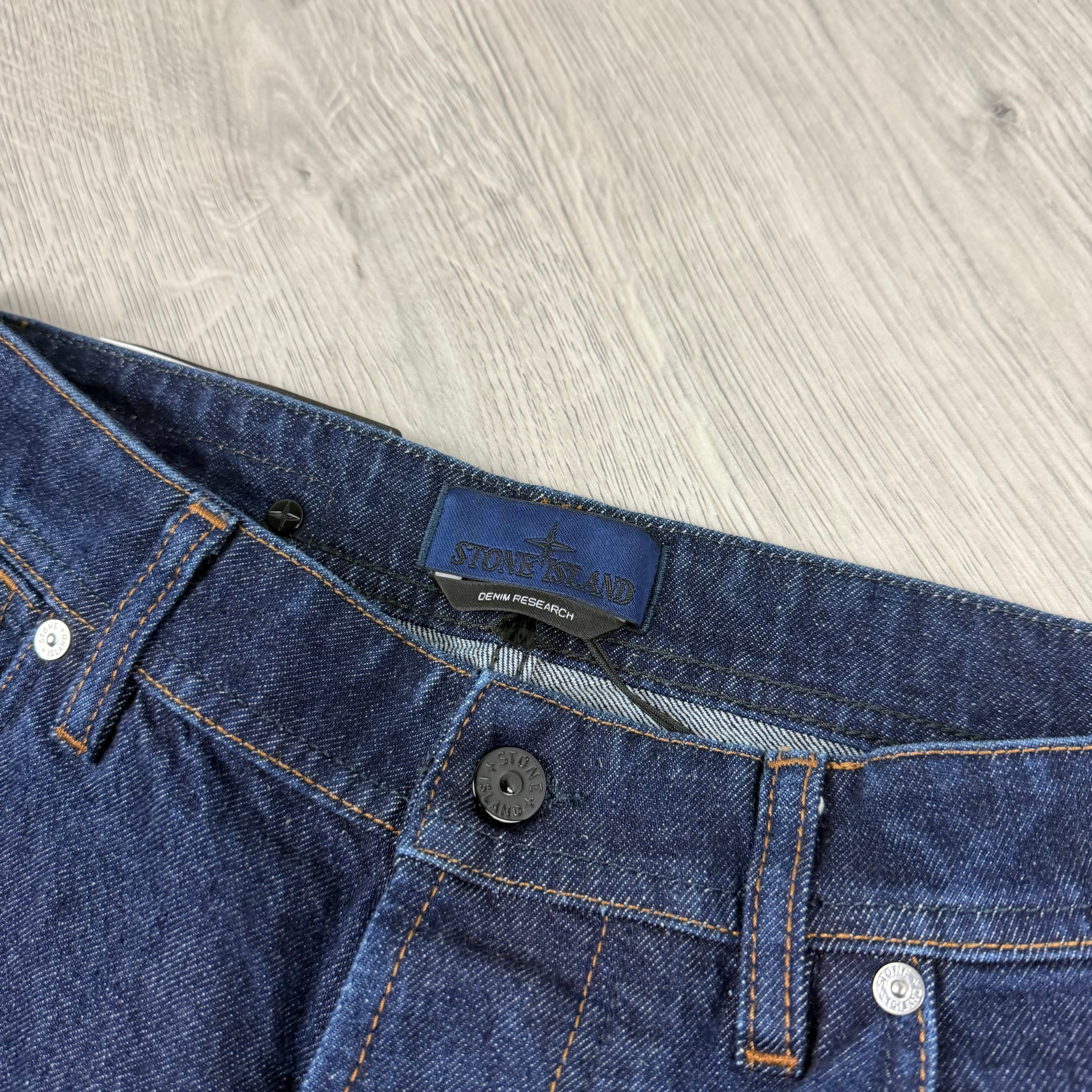 Stone Island Loose Denim Jeans - Indigo Rinsed