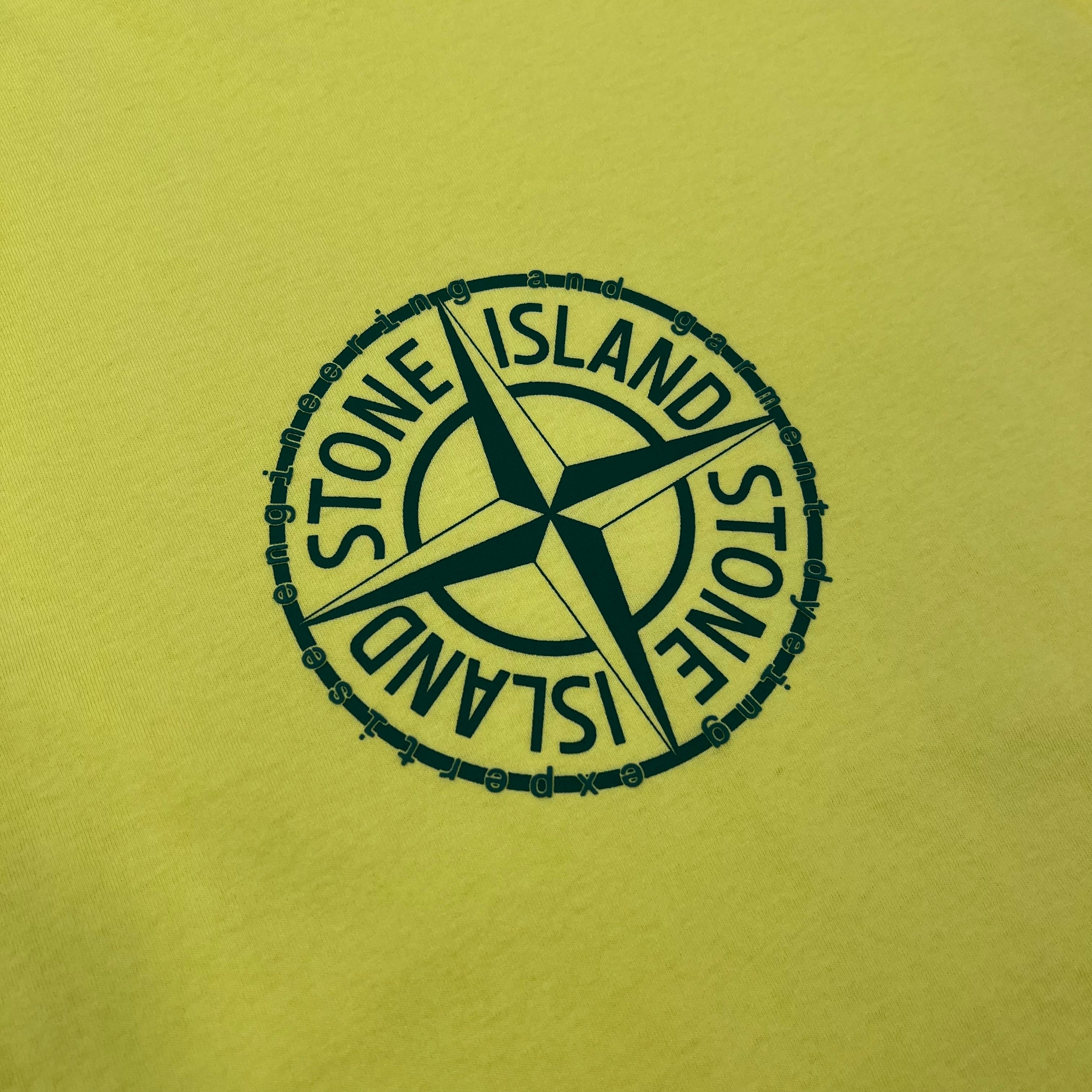 Stone Island 'Compass' T-Shirt - Lemon