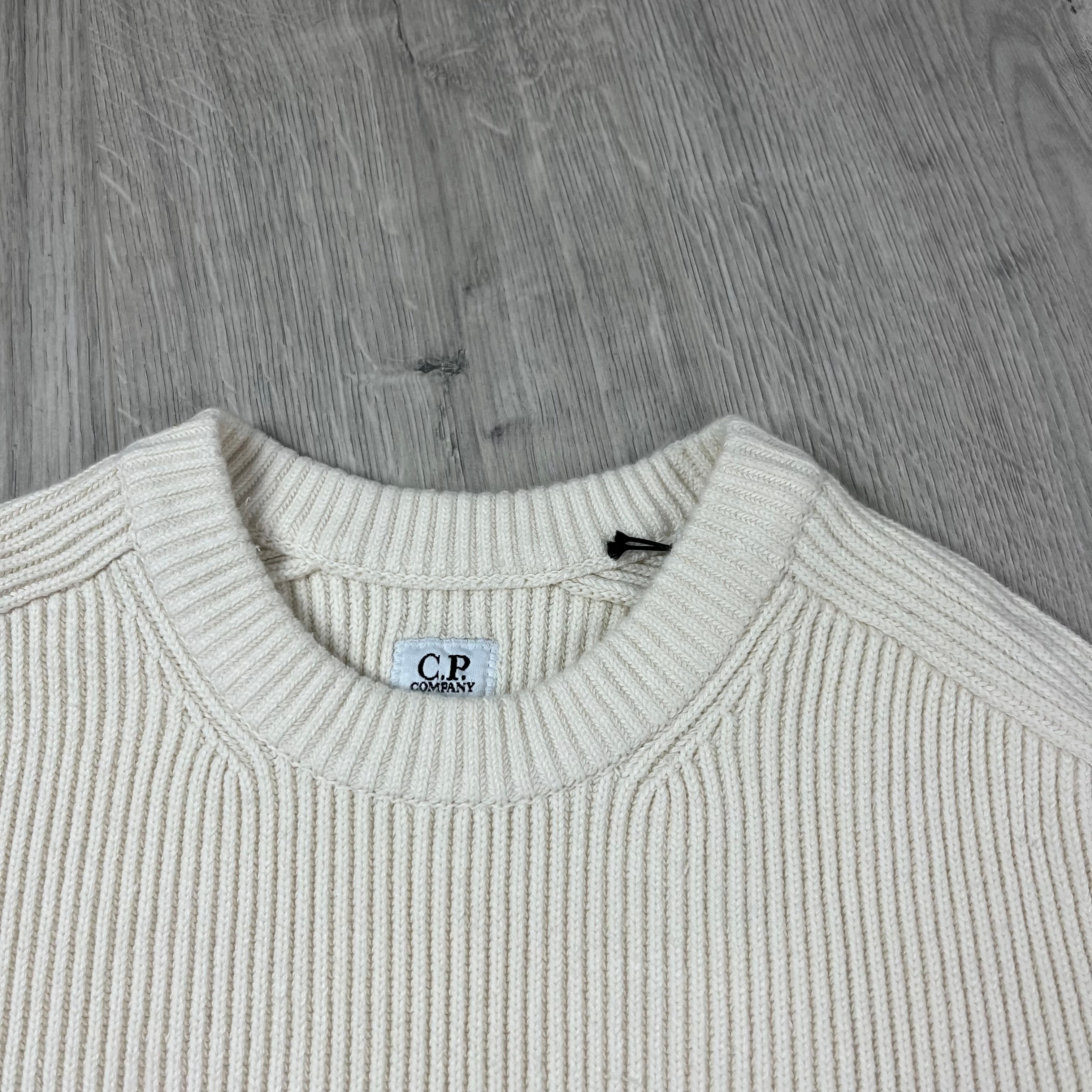 CP Company Knit Sweatshirt - White