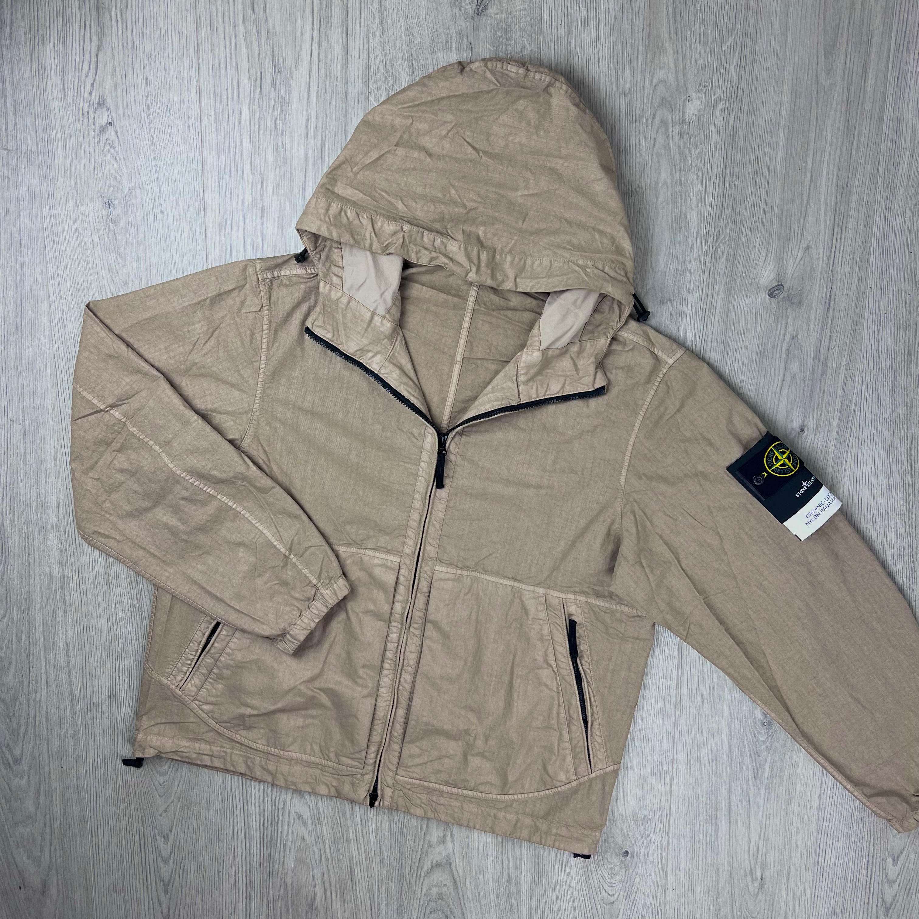 Stone Island Panama Hooded Jacket - Desert