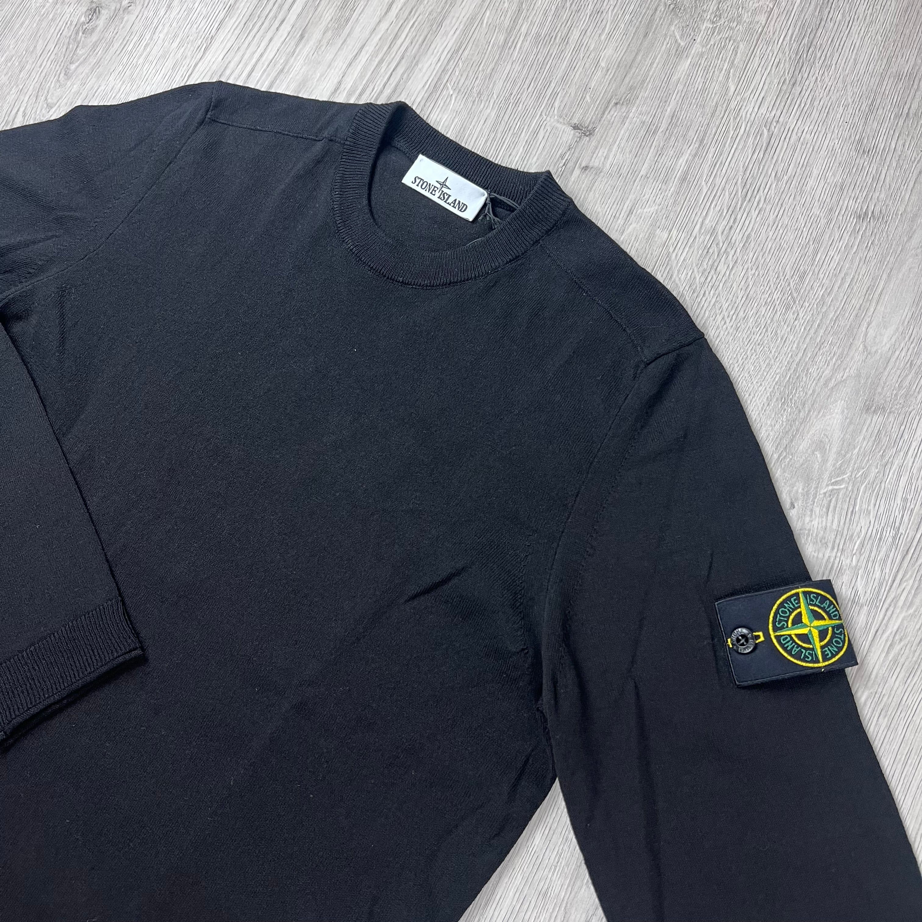 Stone Island Light Organic Sweatshirt - Black