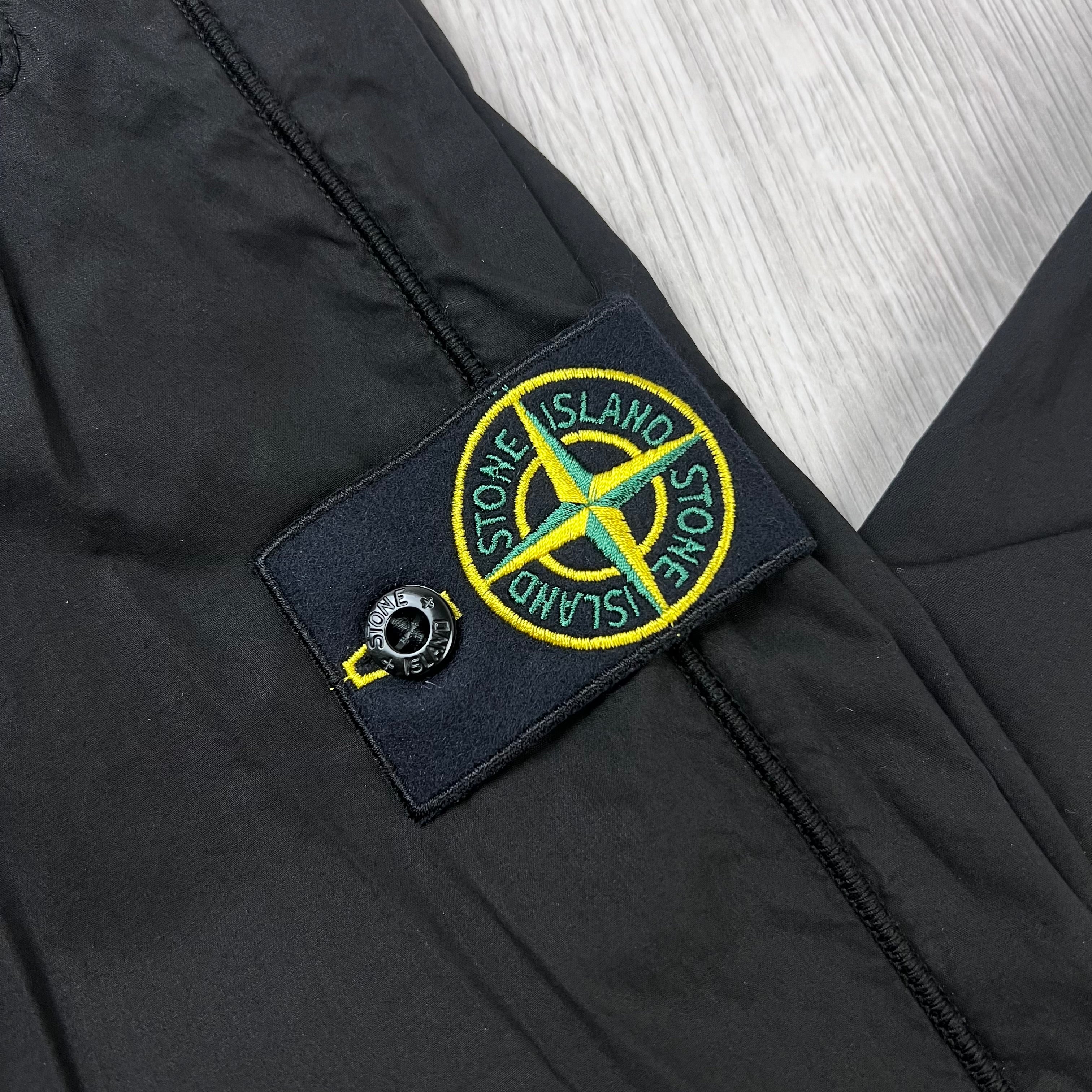 Stone Island 'Paracadute' Cargo Trousers - Black