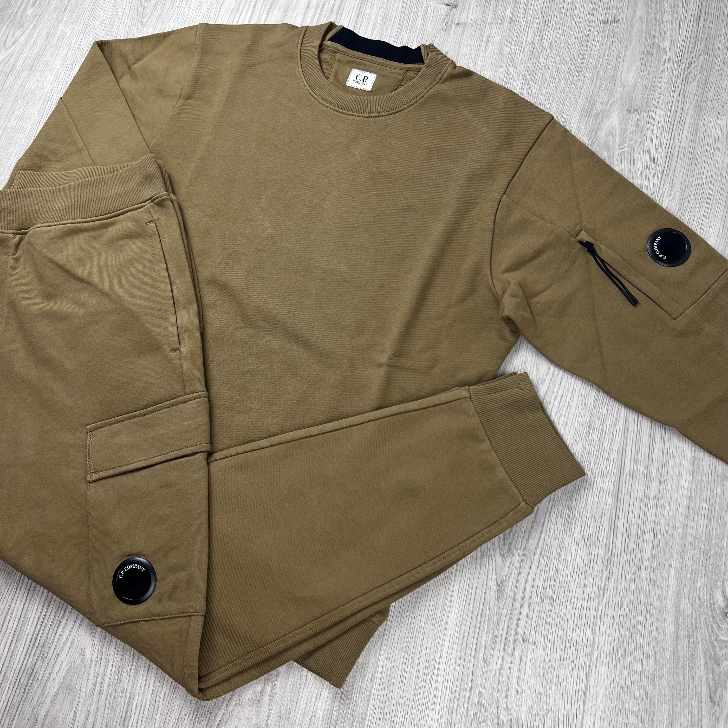 CP Company Raised Fleece Tracksuit - Ermine
