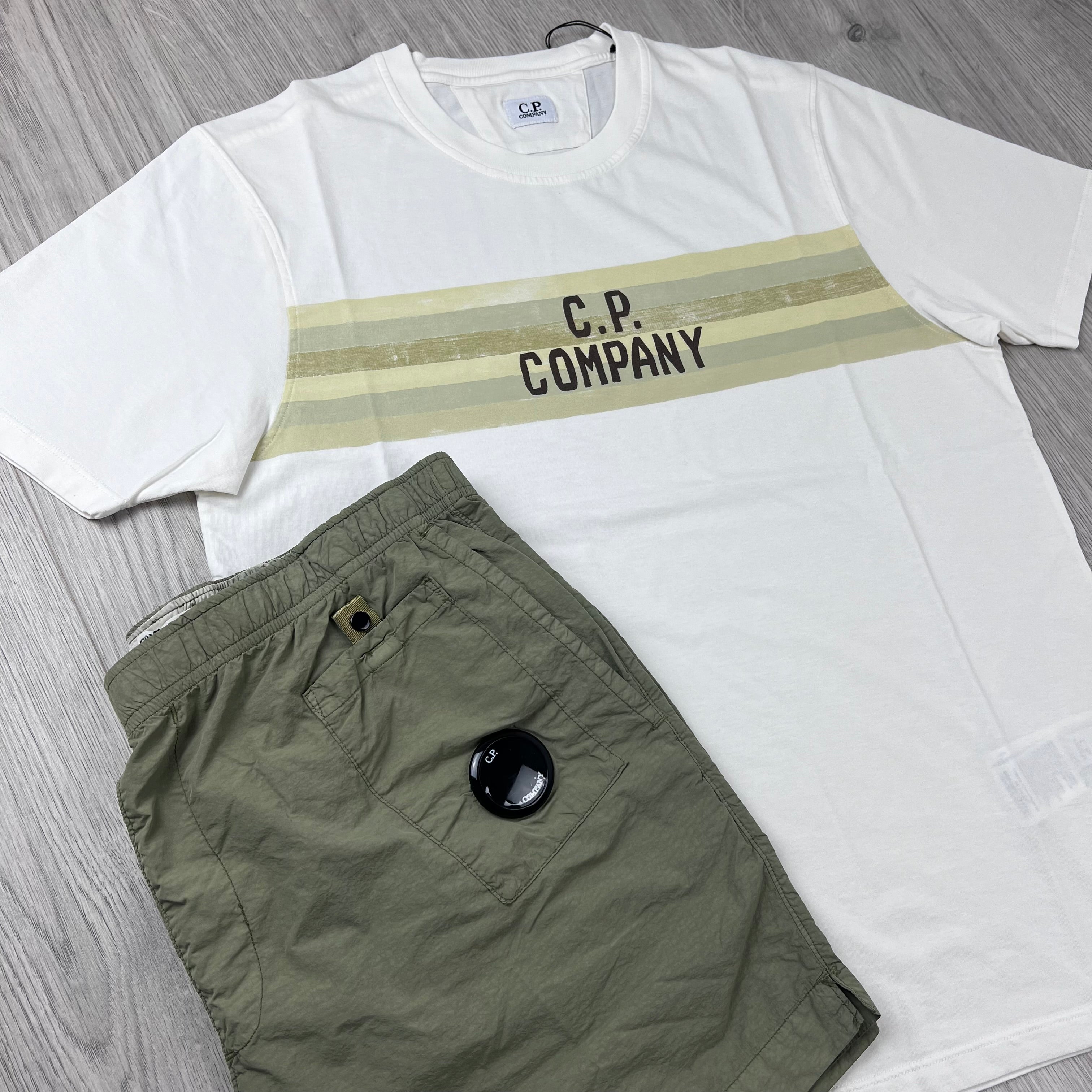 CP Company Holiday Set - White/Moss