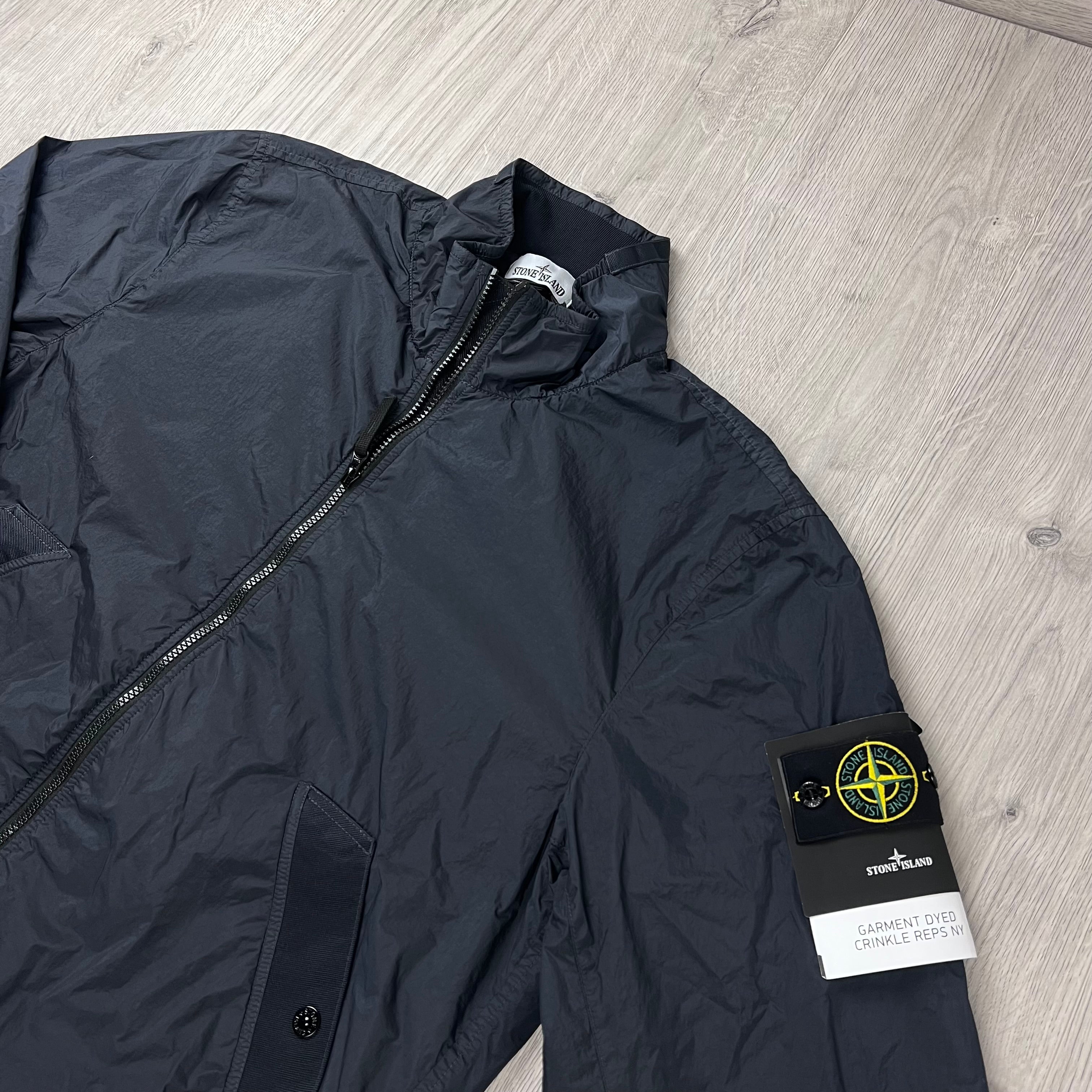 Stone Island Crinkle Reps Jacket - Navy