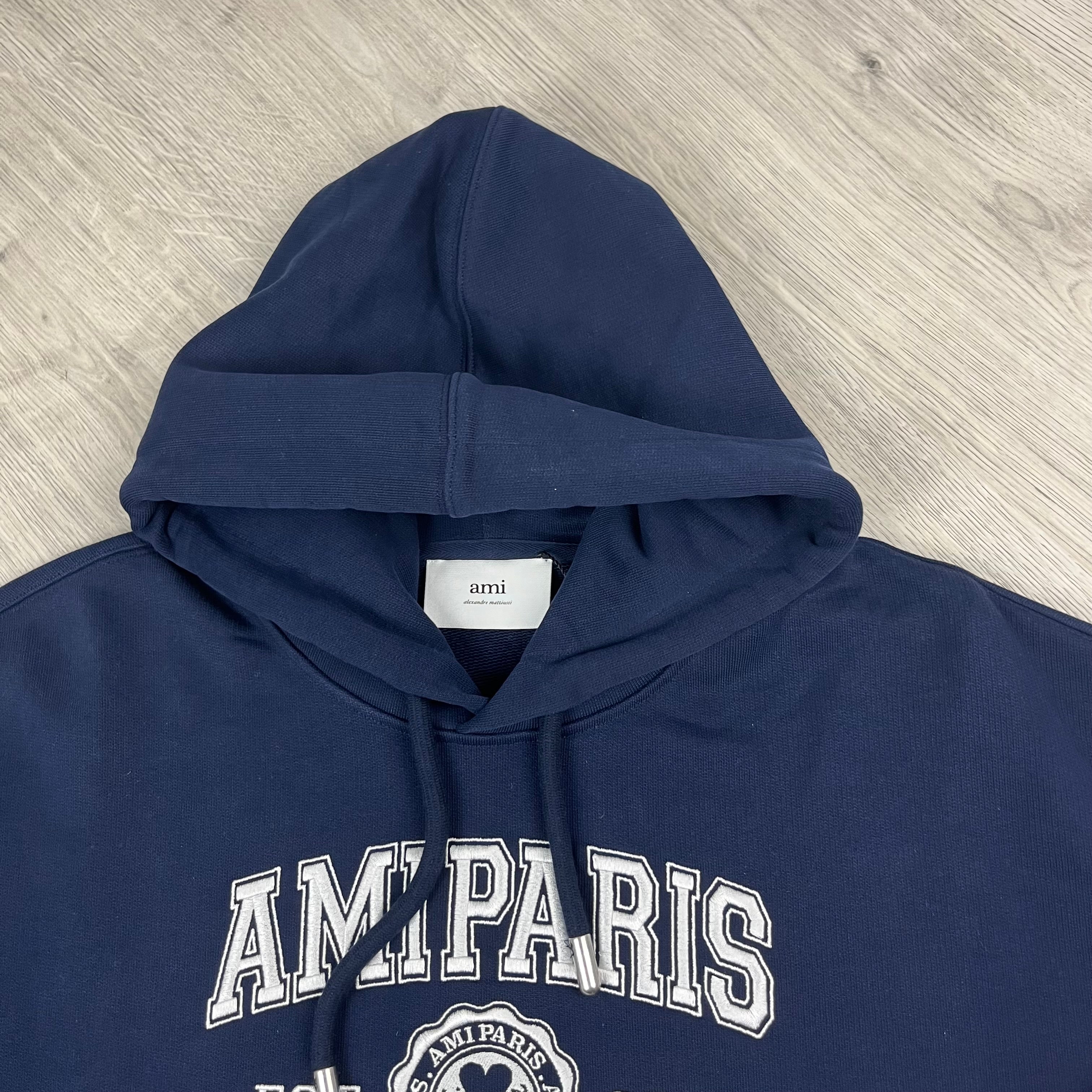 AMI Paris Hoodie - Navy
