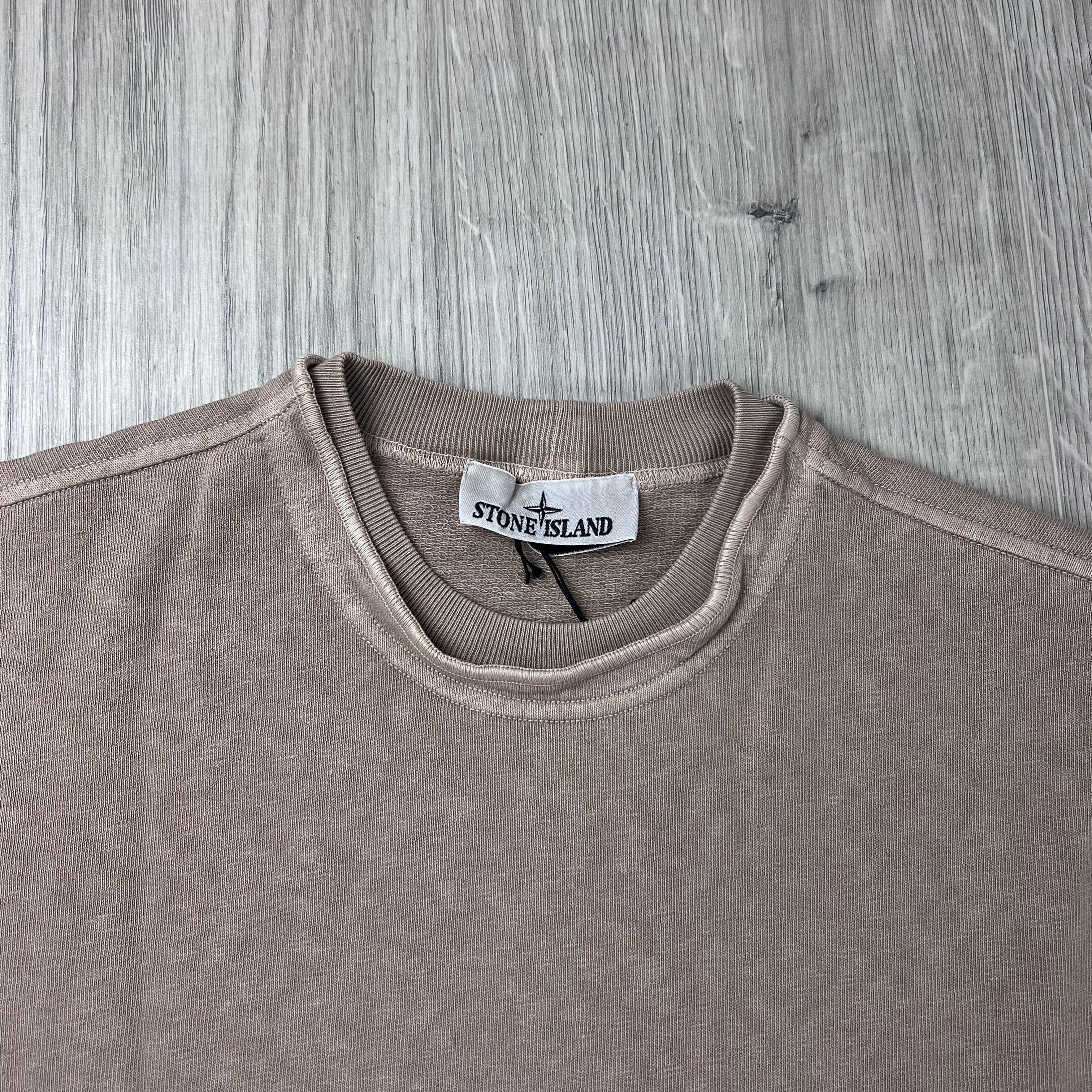 Stone Island Malfilé 'Old' Sweatshirt - Desert