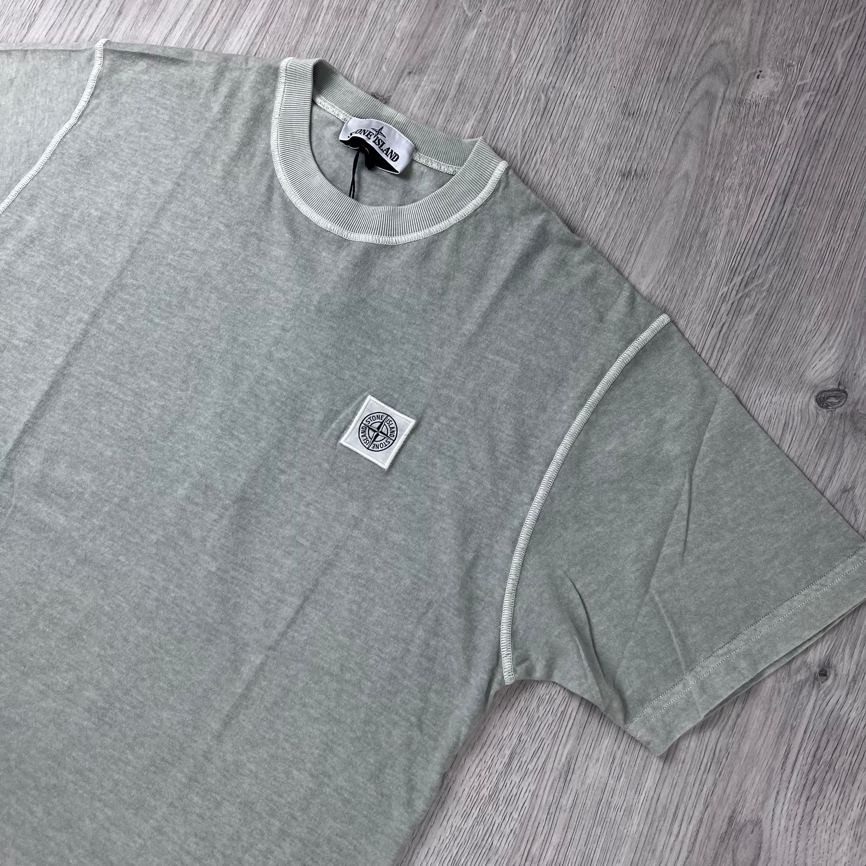 Stone Island 'Fissato' Patch T-Shirt - Sage