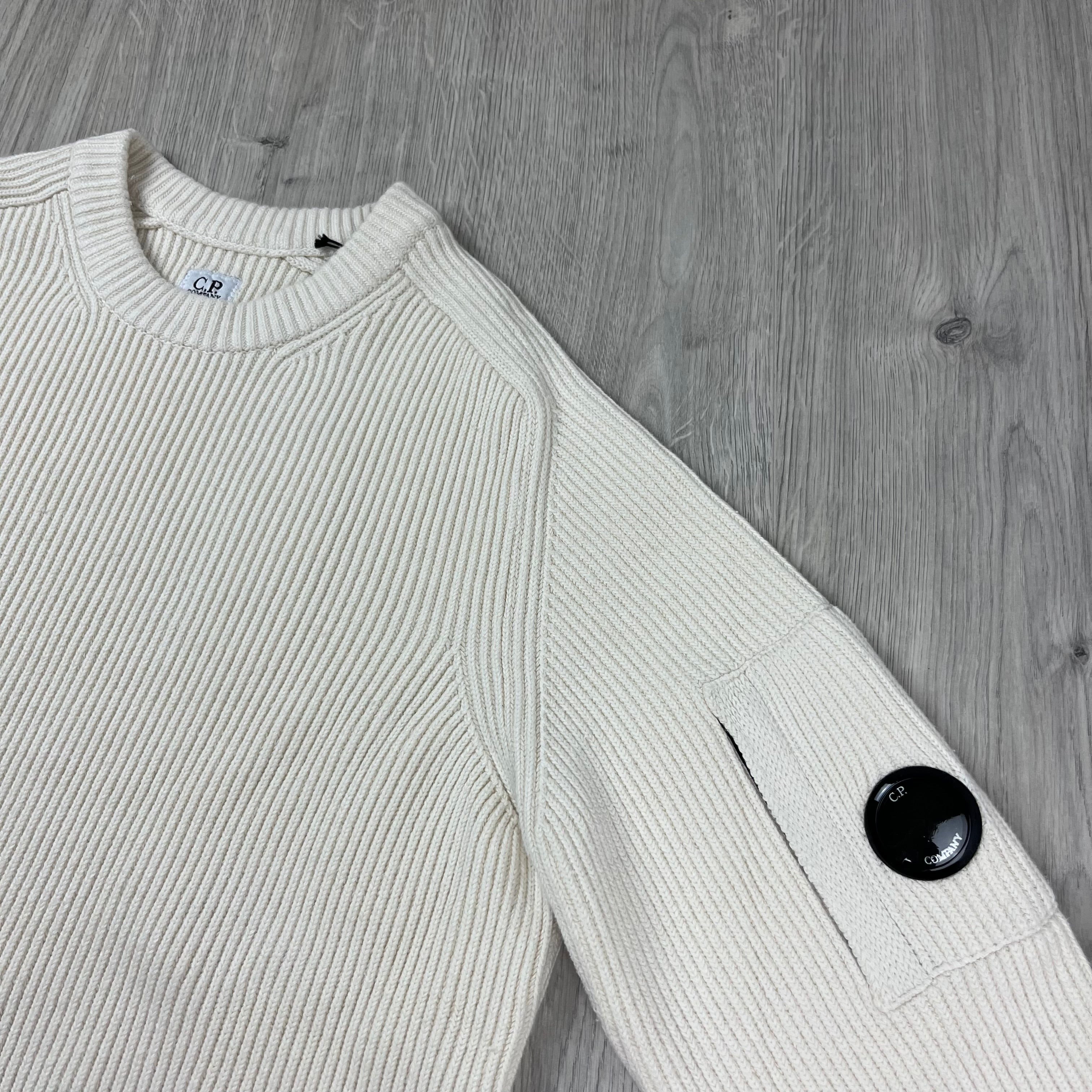 CP Company Knit Sweatshirt - White