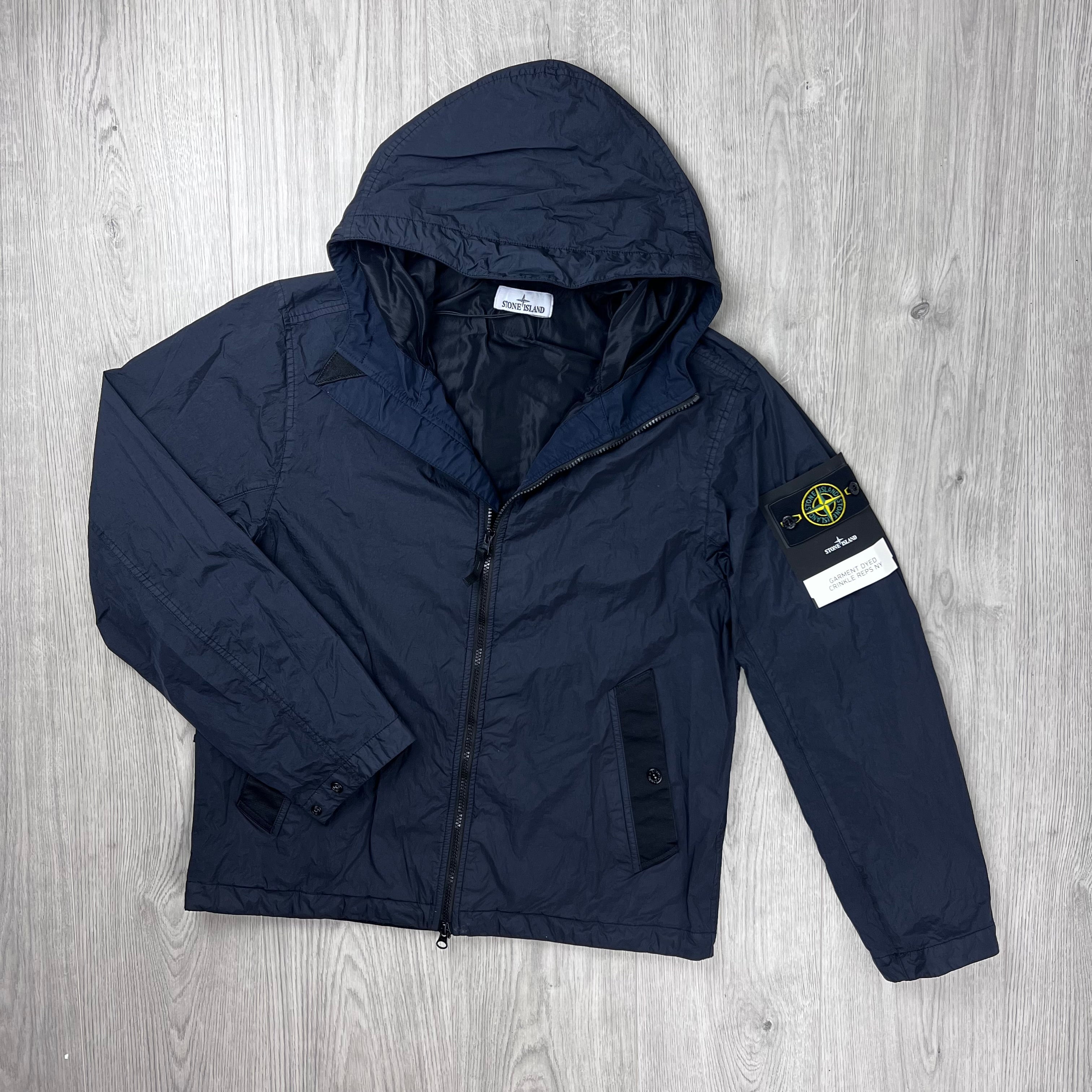 Stone Island Crinkle Reps NY Jacket - Navy