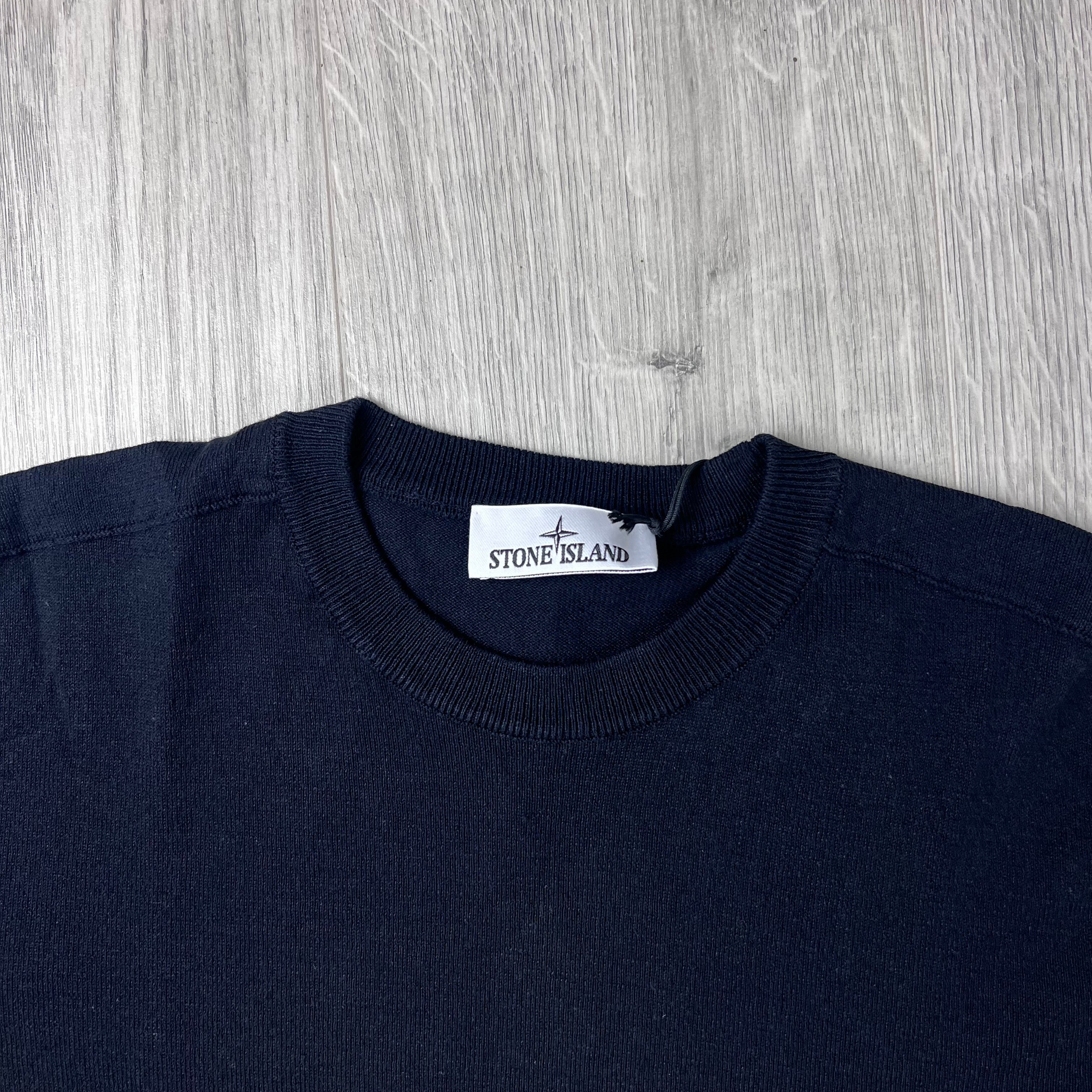 Stone Island Light Organic Sweatshirt - Navy