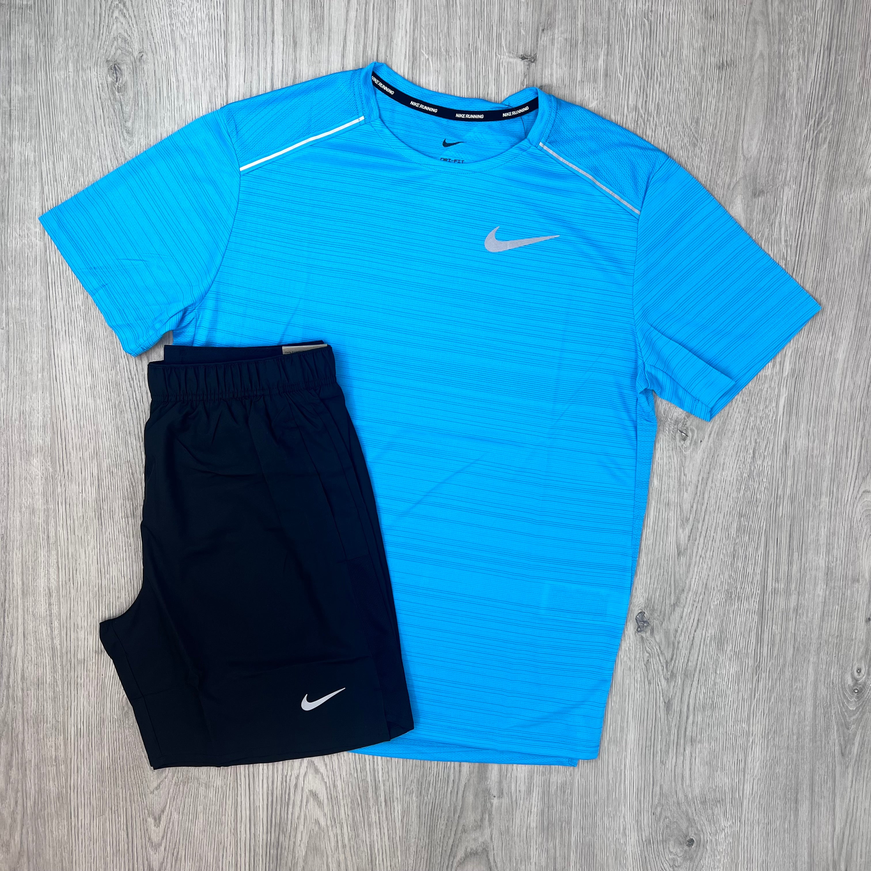 Nike 'Miler' Set - Blue/Black