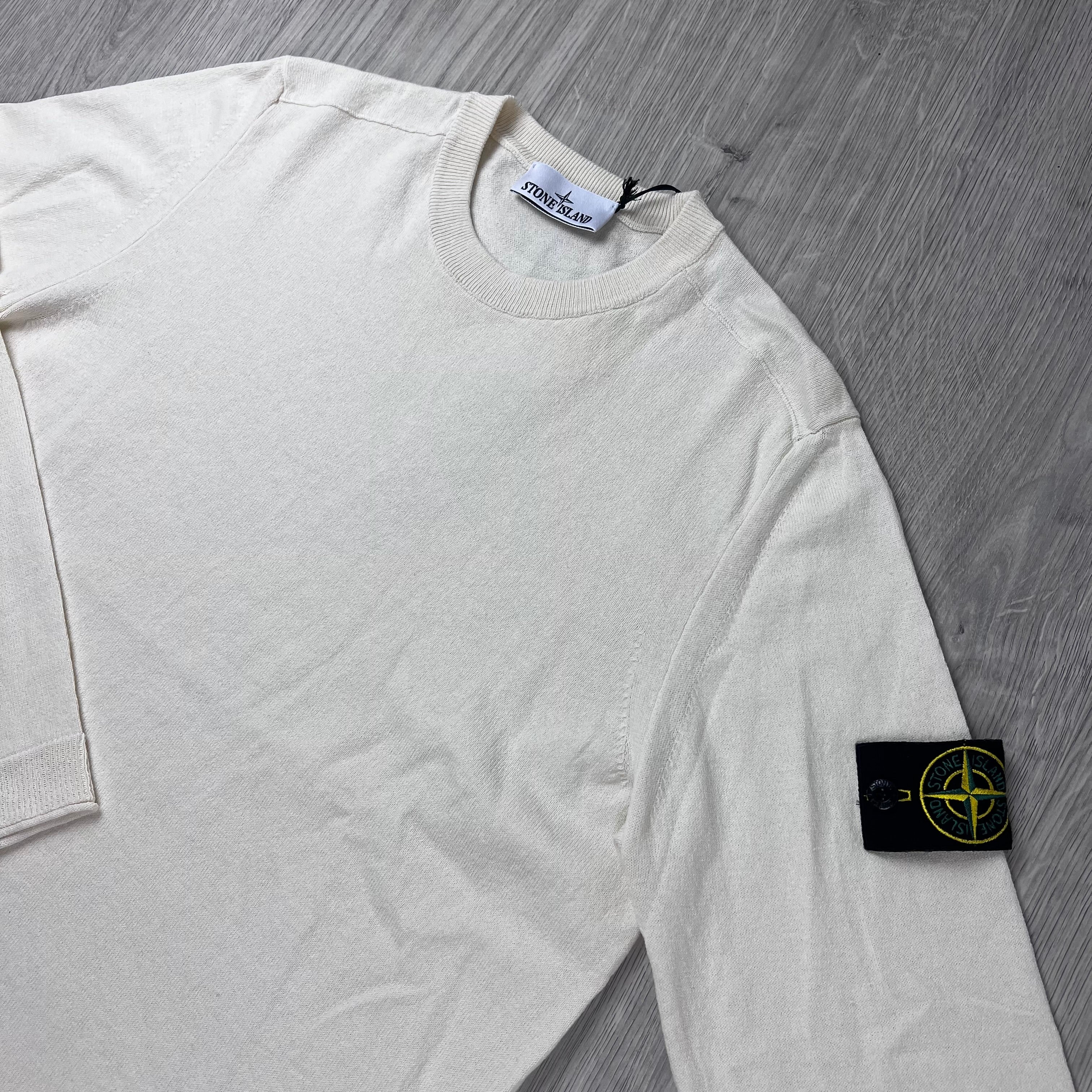 Stone Island Light Organic Sweatshirt - Ivory