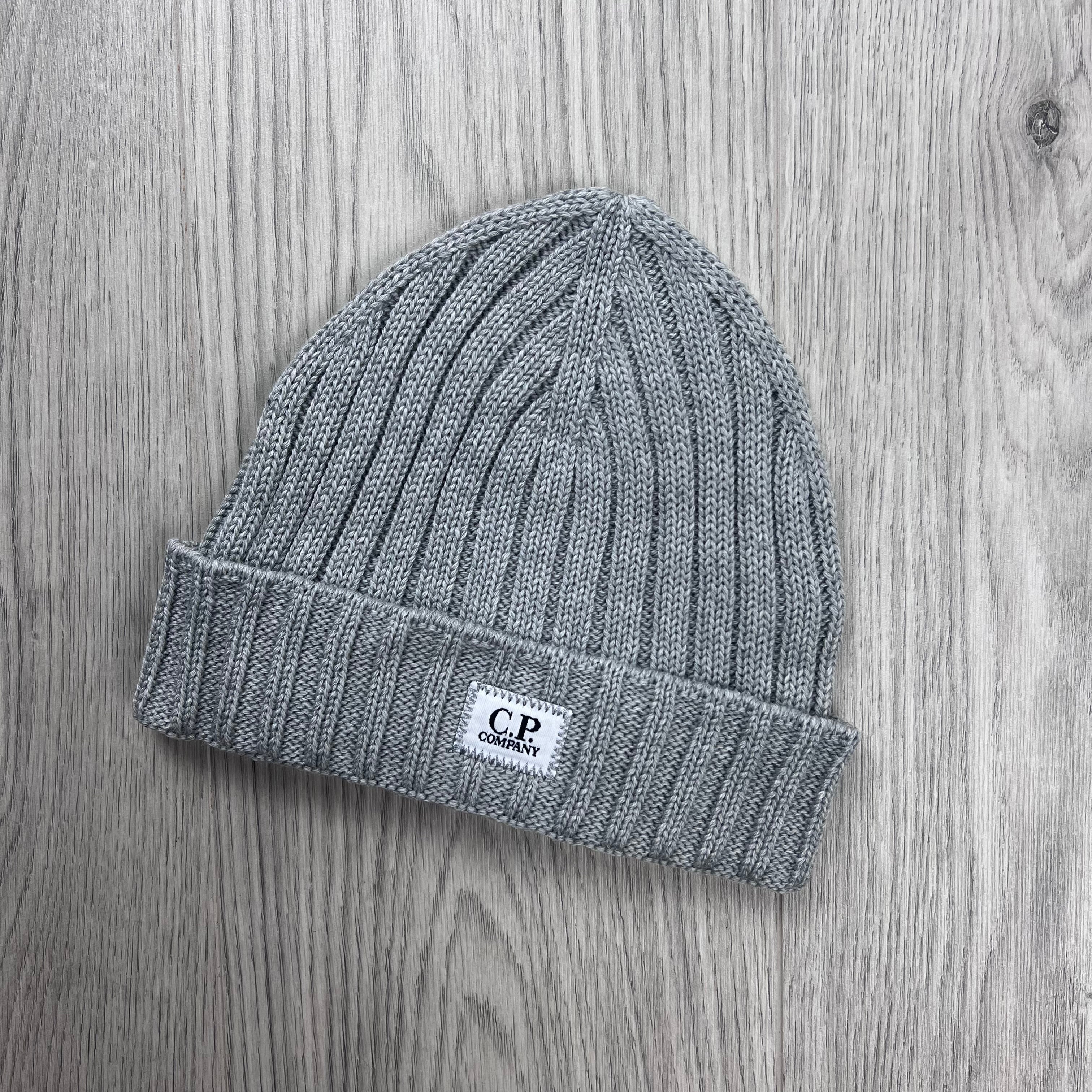 CP Company Patch Beanie - Moon Melange