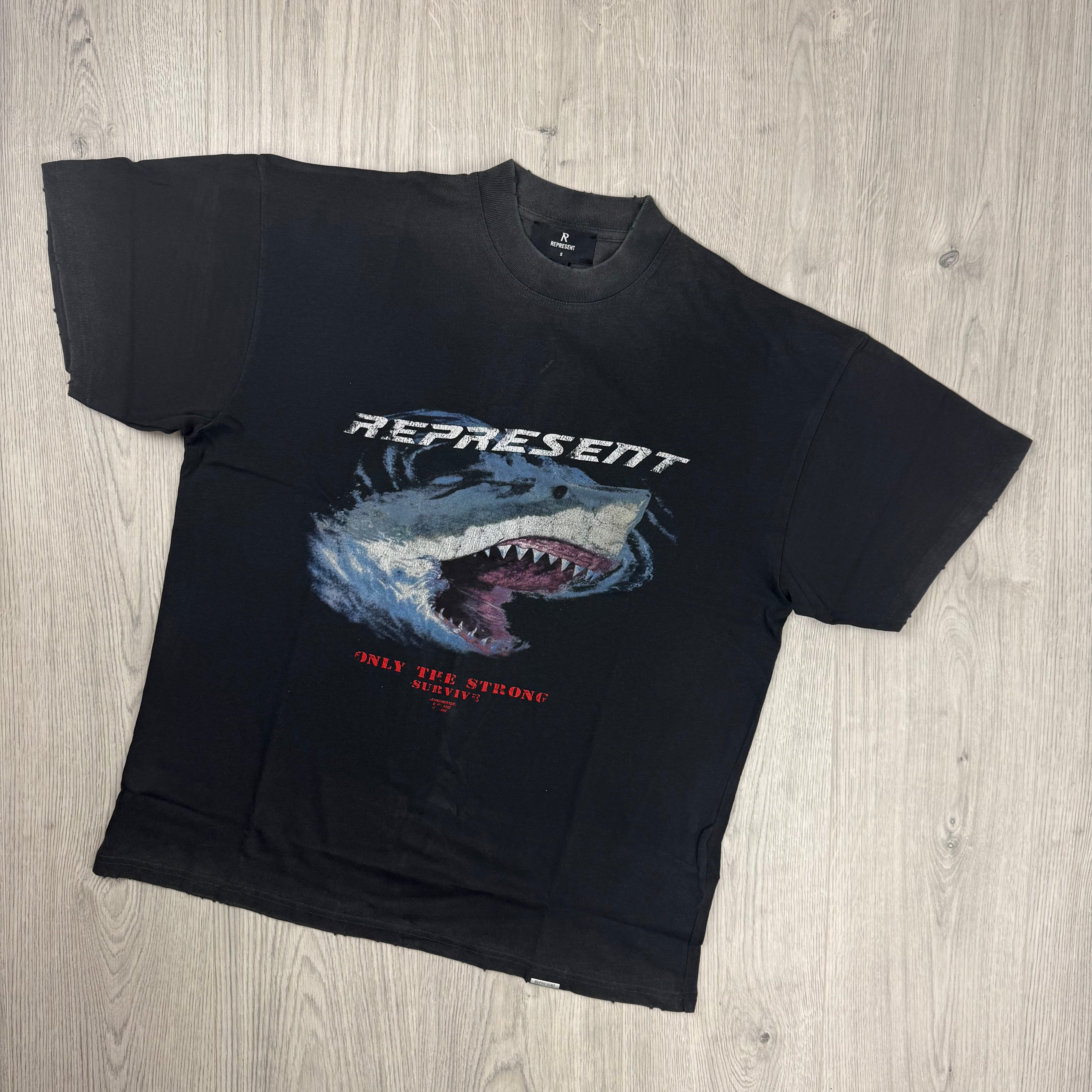 Represent 'Only The Strong' T-Shirt - Vintage Black