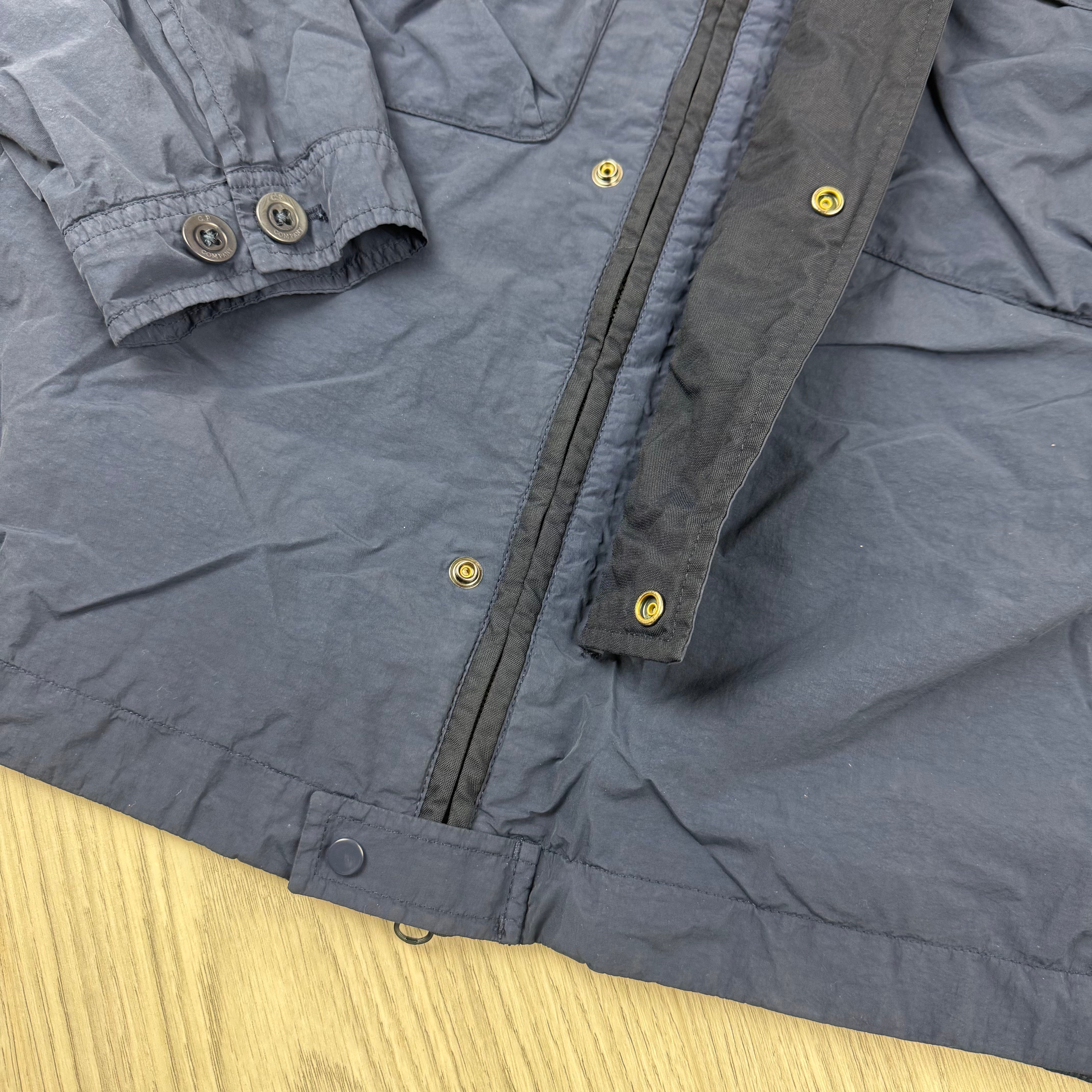 CP Company Nylon Goggle Overshirt - Midnight Navy