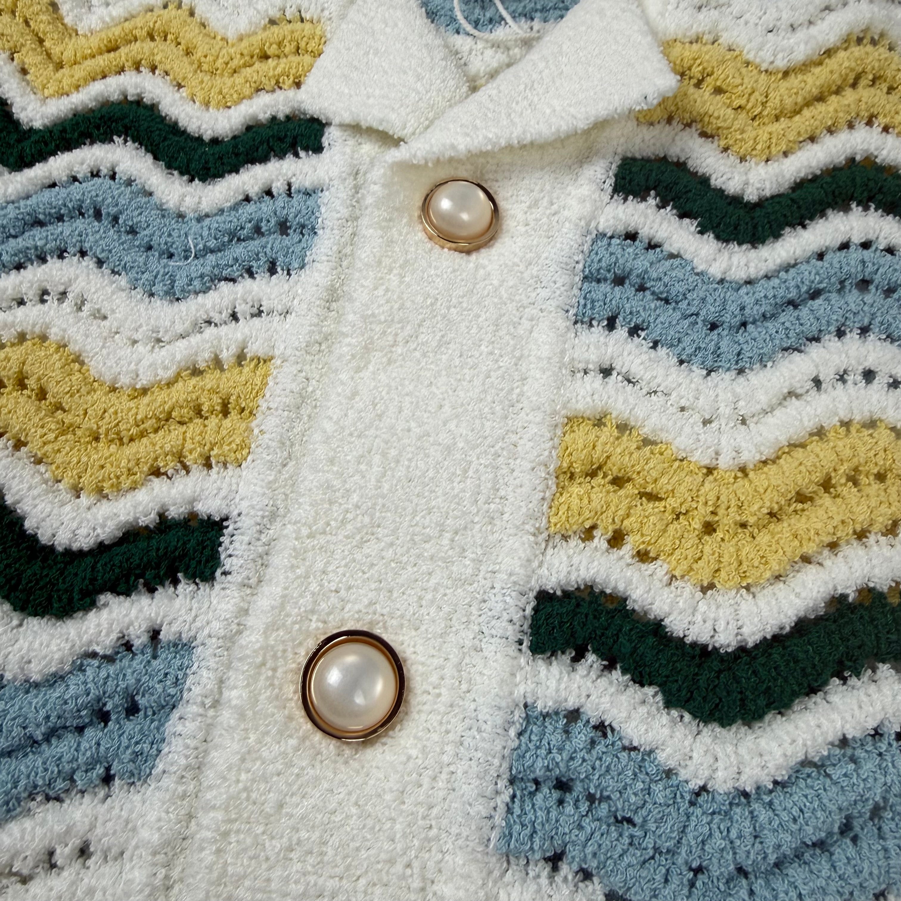Casablanca 'Wavy' Boucle Shirt - Multicolour