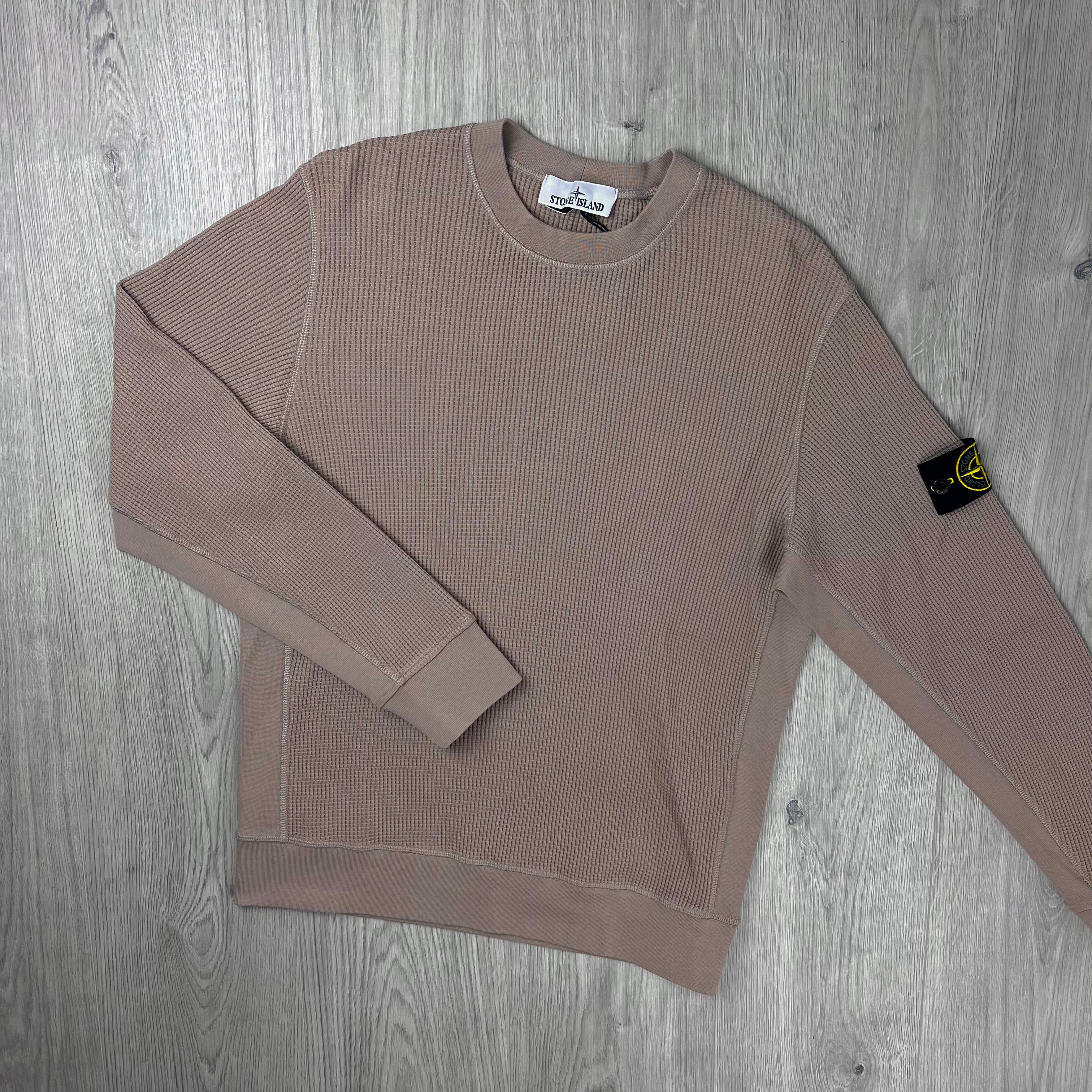 Stone Island Cotton Waffle Sweatshirt - Desert