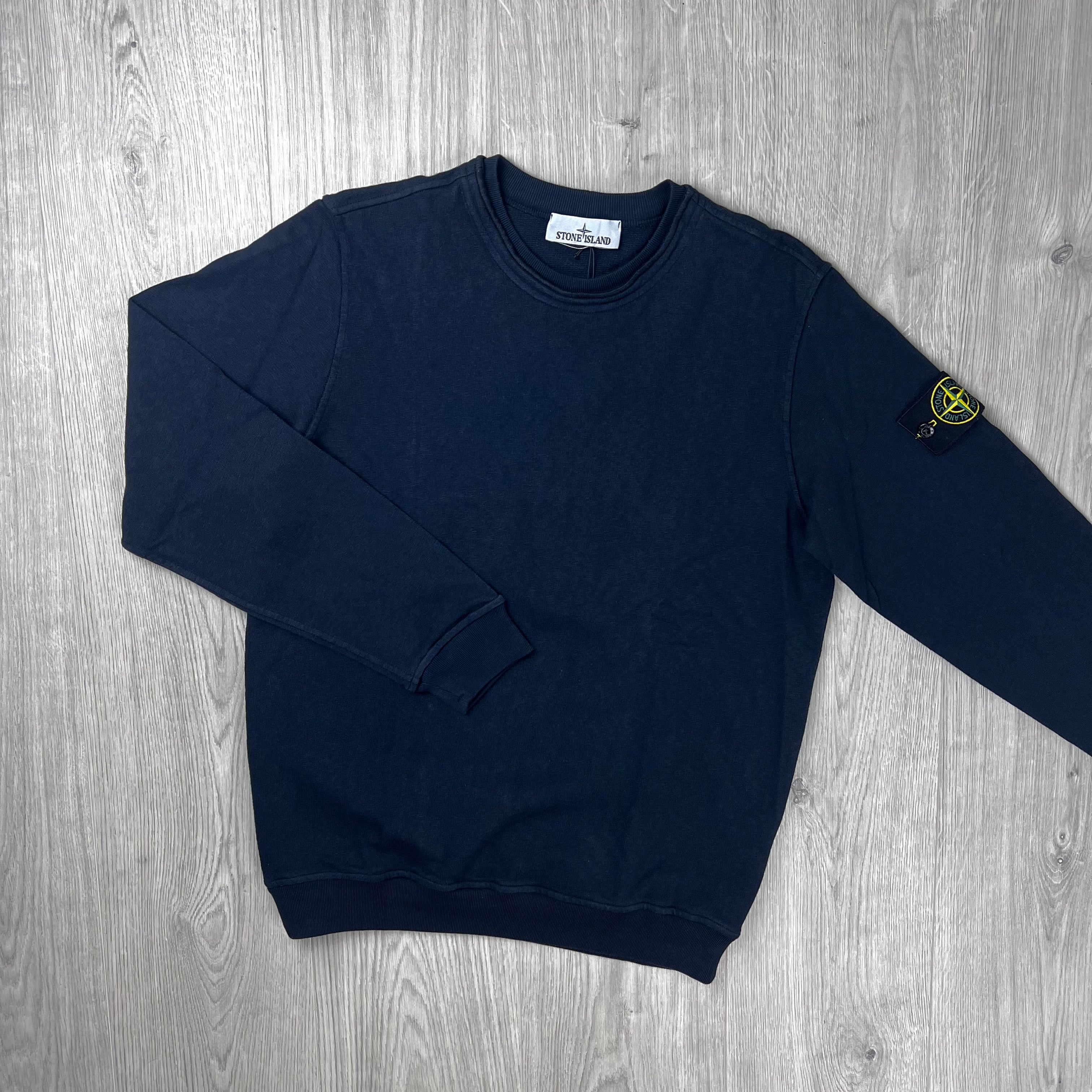 Stone Island Malfilé 'Old' Sweatshirt - Navy
