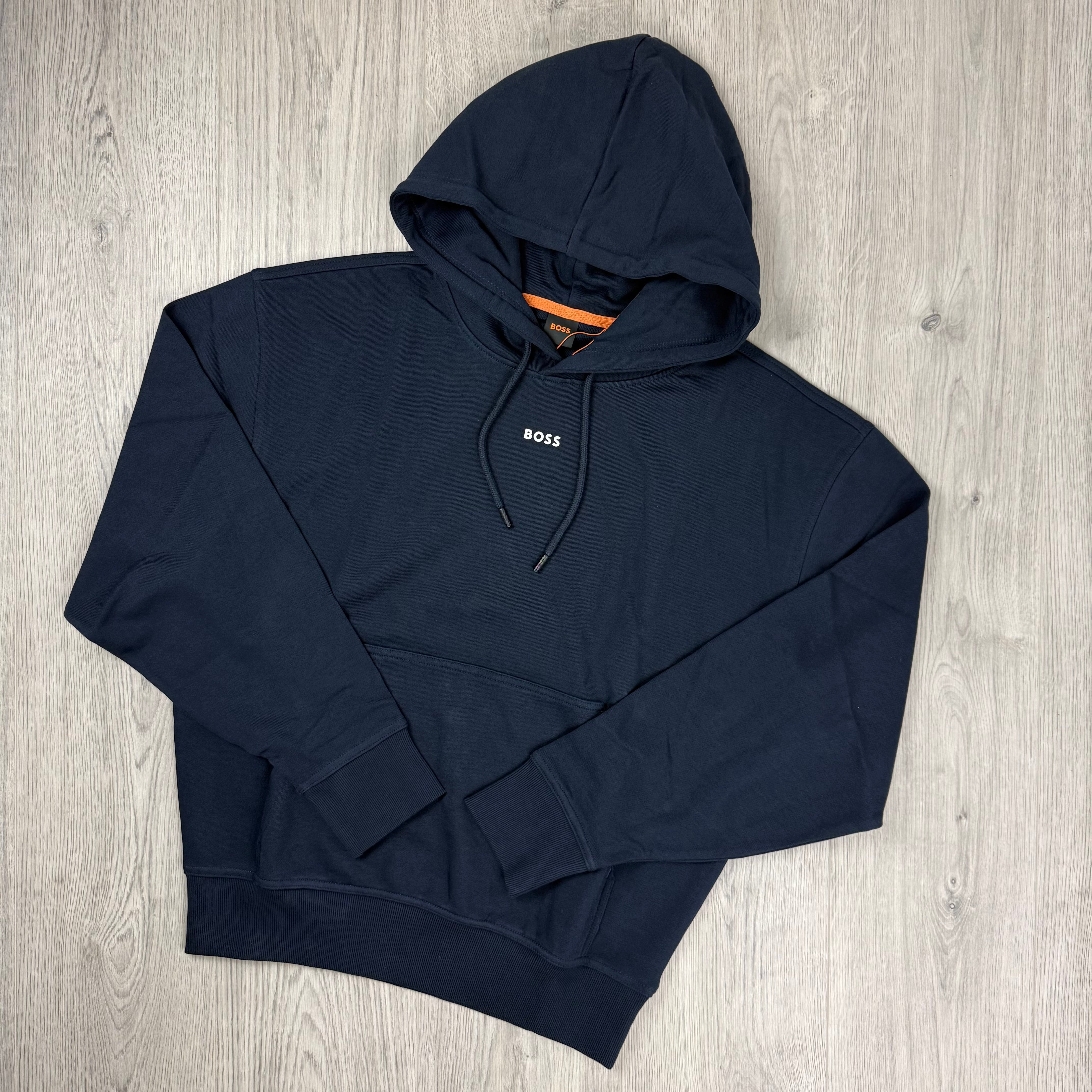 Hugo Boss Pullover Hoodie - Navy
