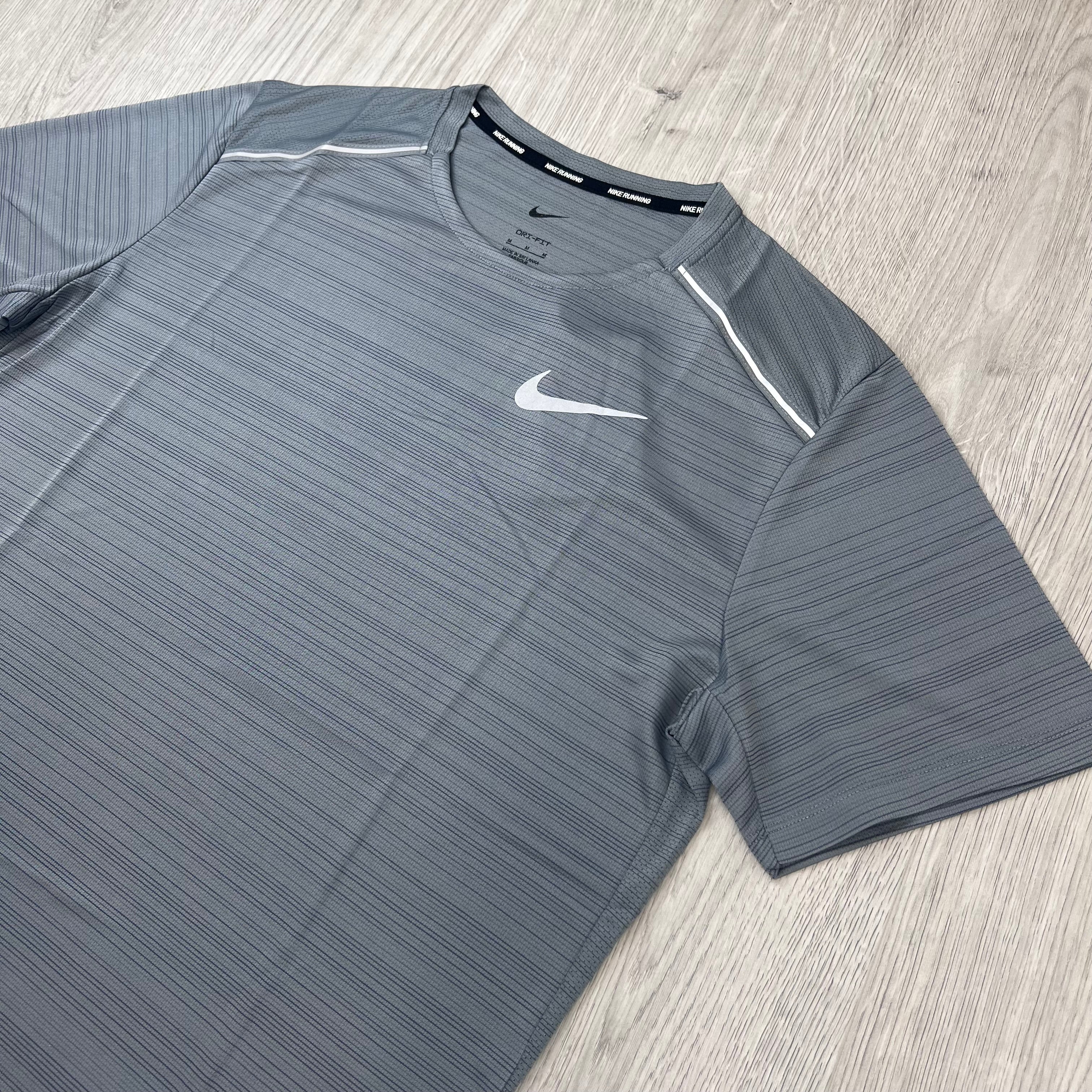 Nike 'Miler' T-Shirt - Smoke Grey