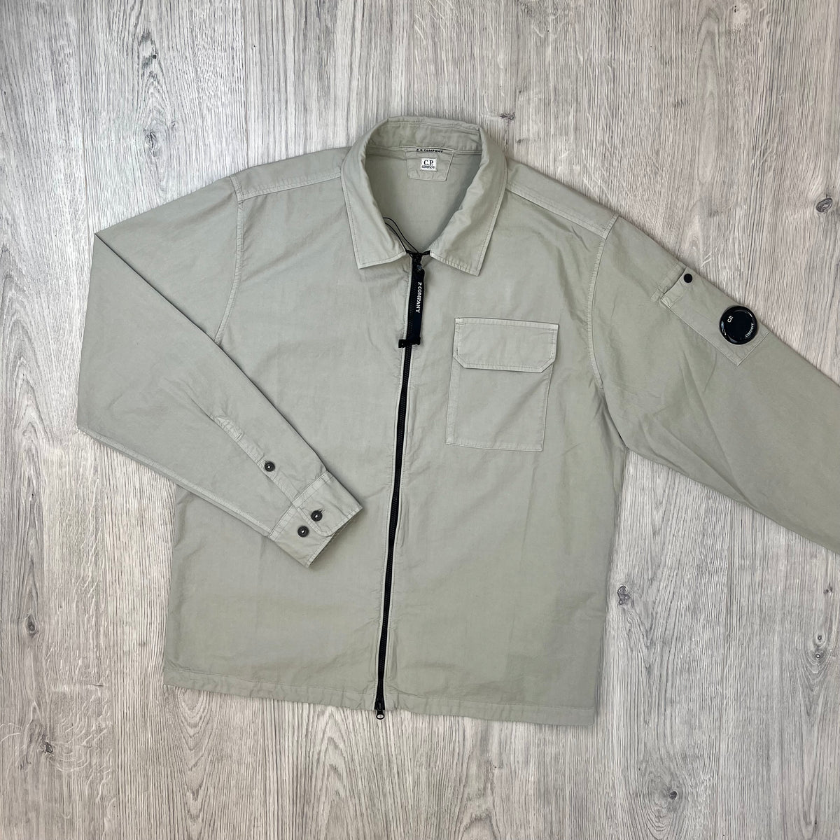 CP Company Zip Overshirt - Dove
