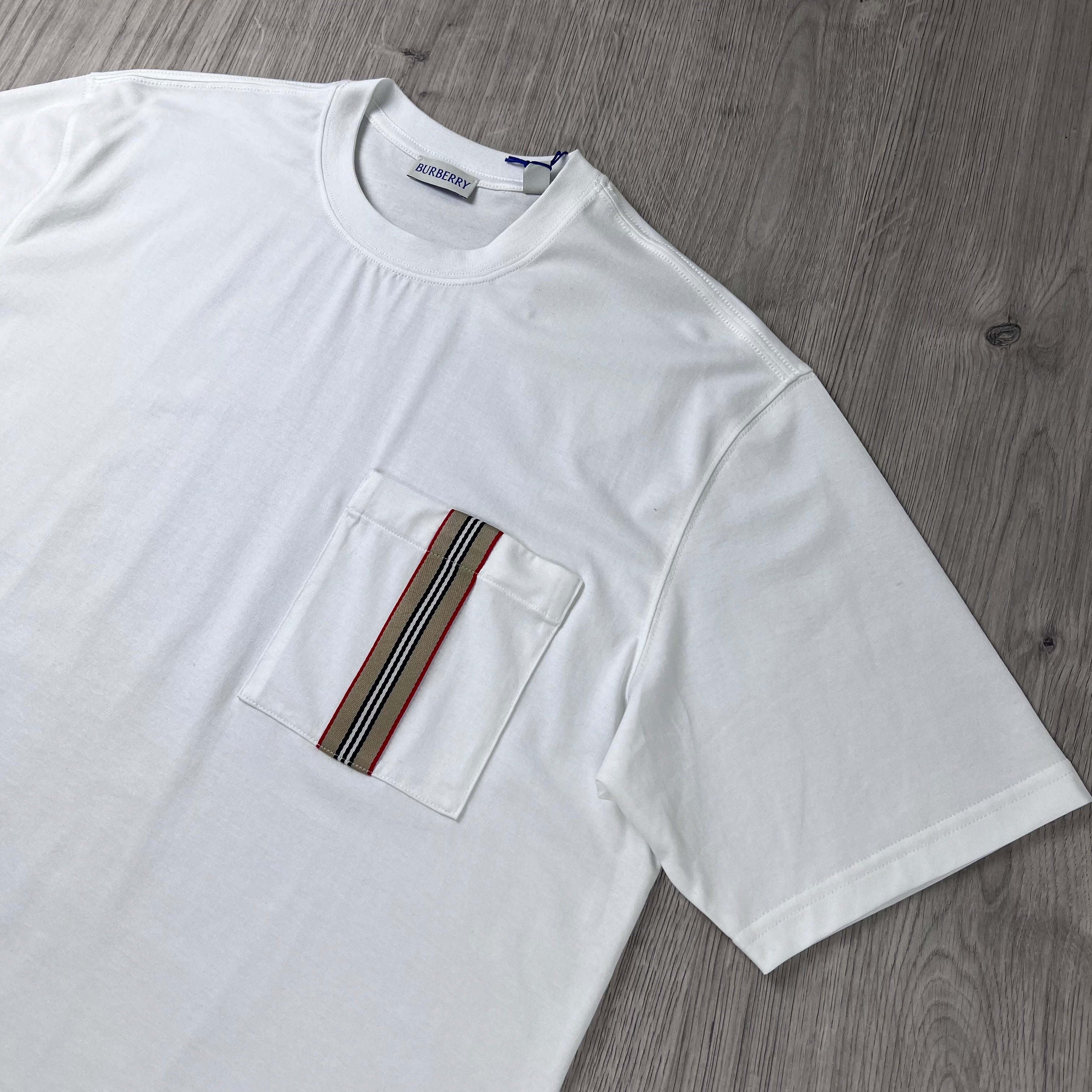 Burberry Striped T-Shirt - White