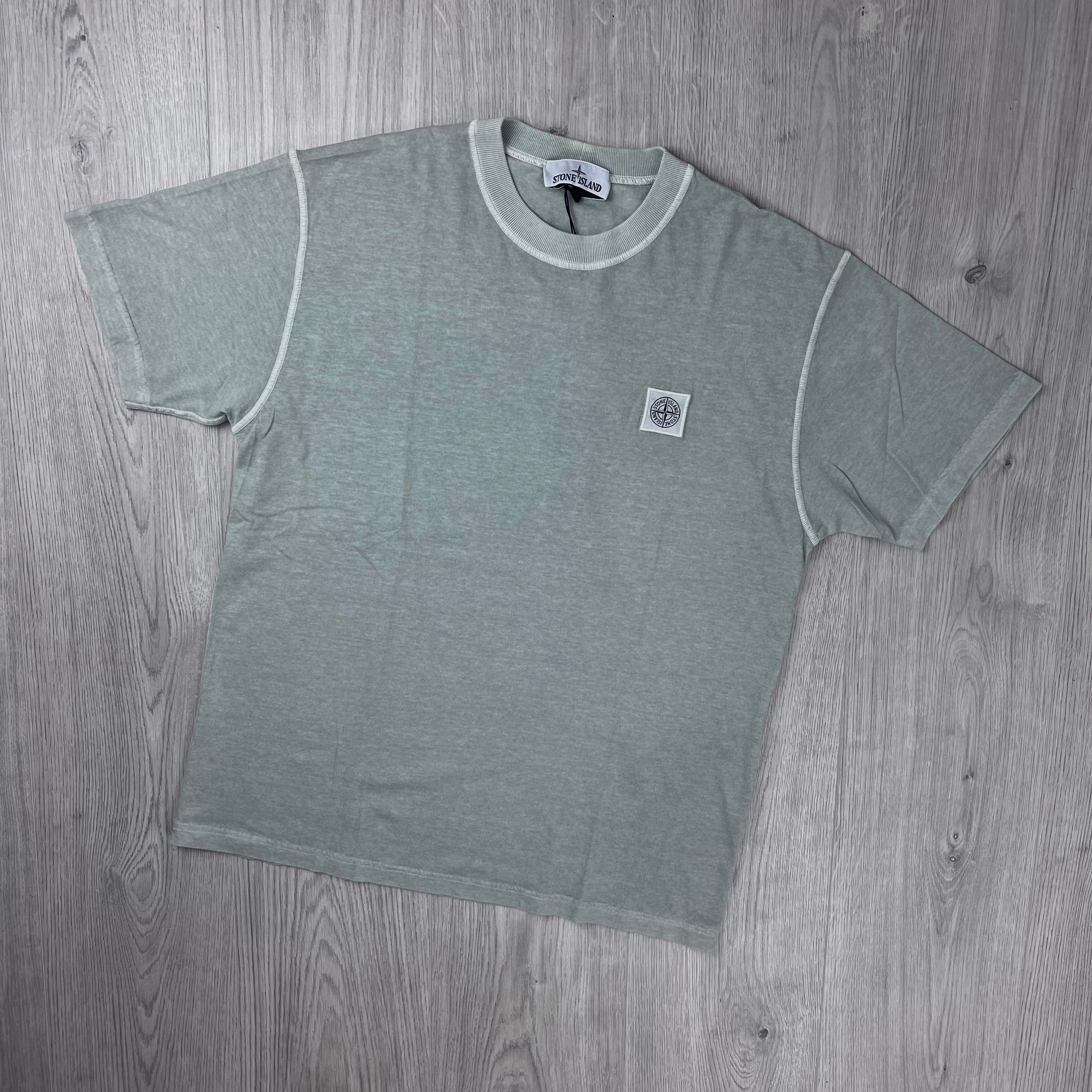 Stone Island 'Fissato' Patch T-Shirt - Sage