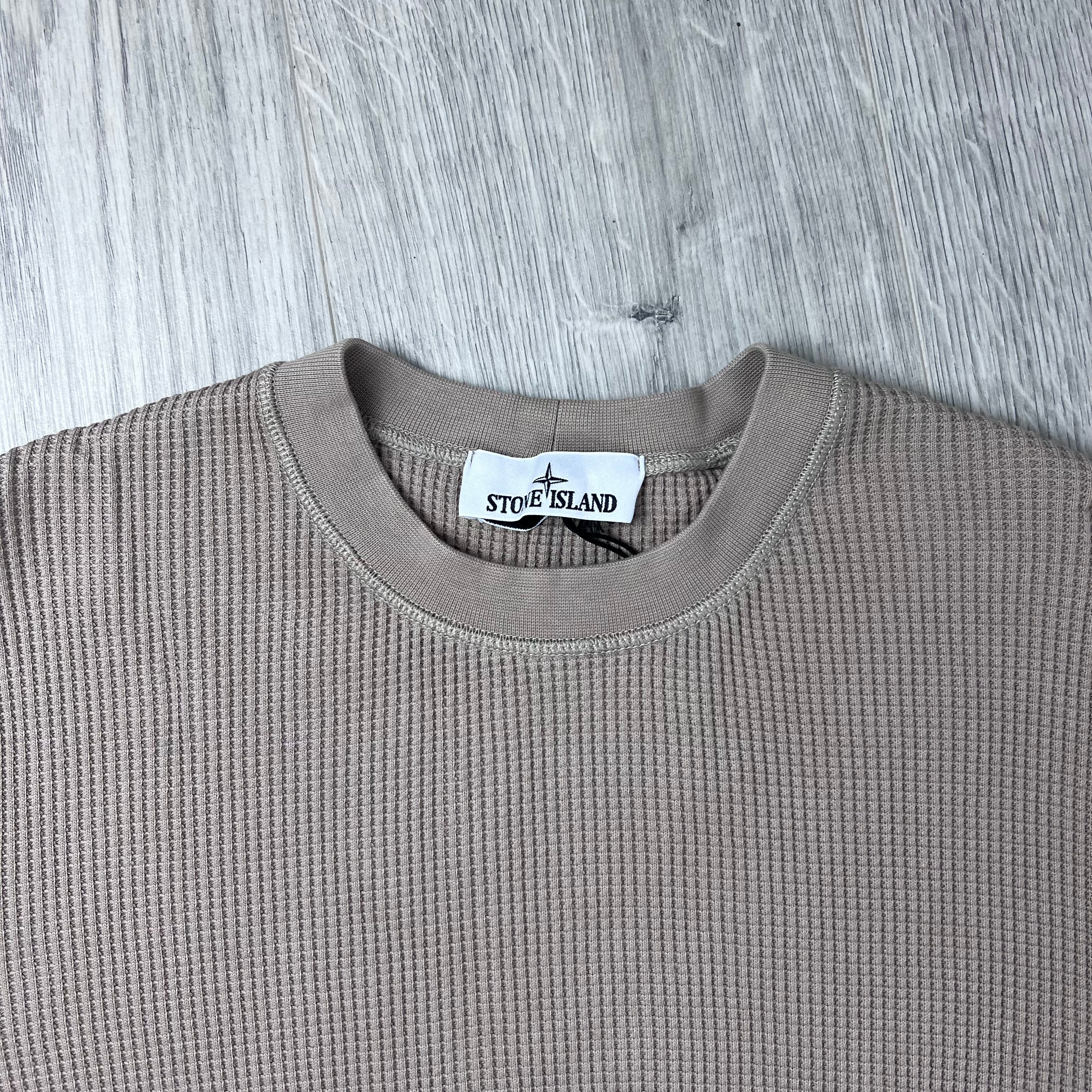 Stone Island Cotton Waffle Sweatshirt - Desert