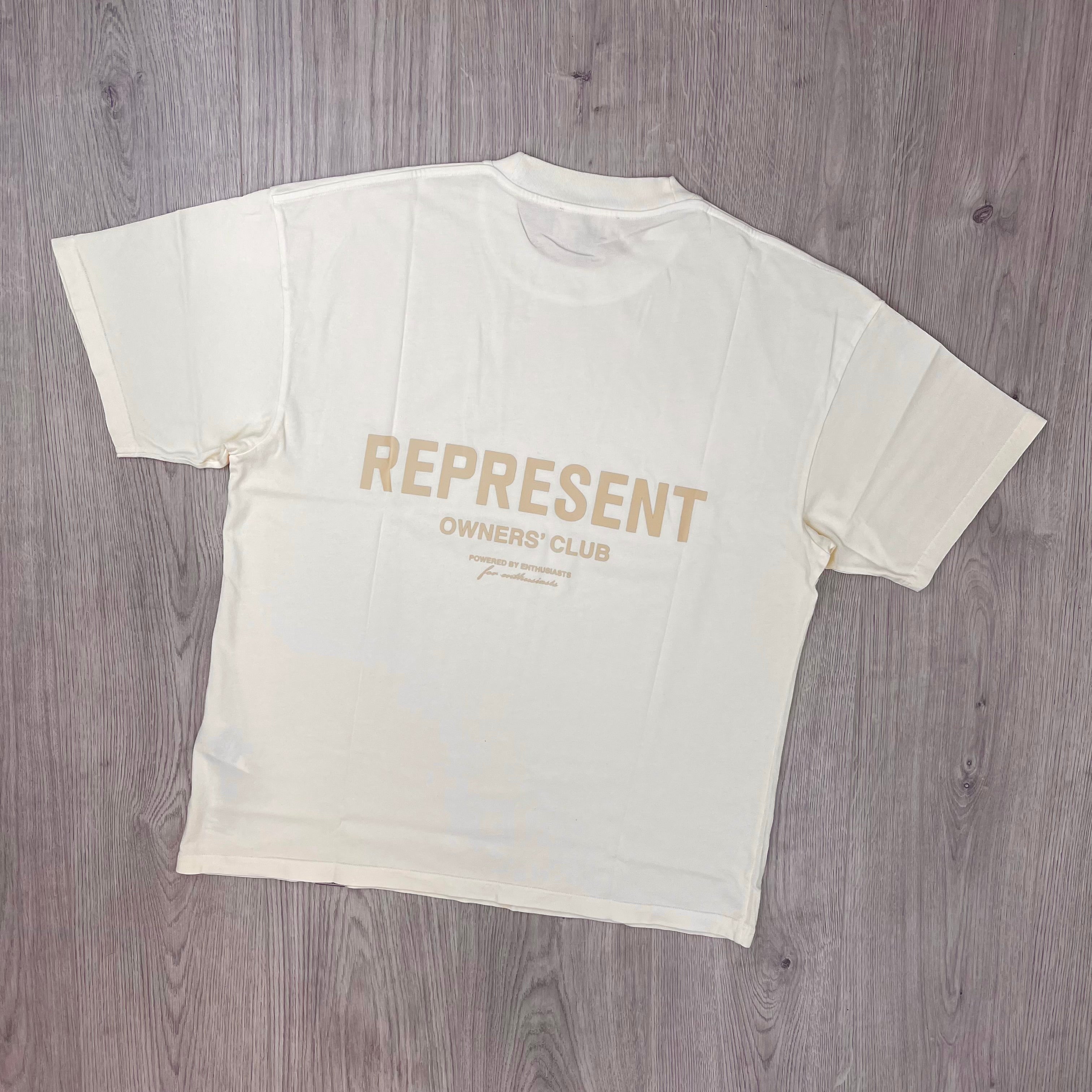 Represent 'Owners Club' T-Shirt - Buttercream