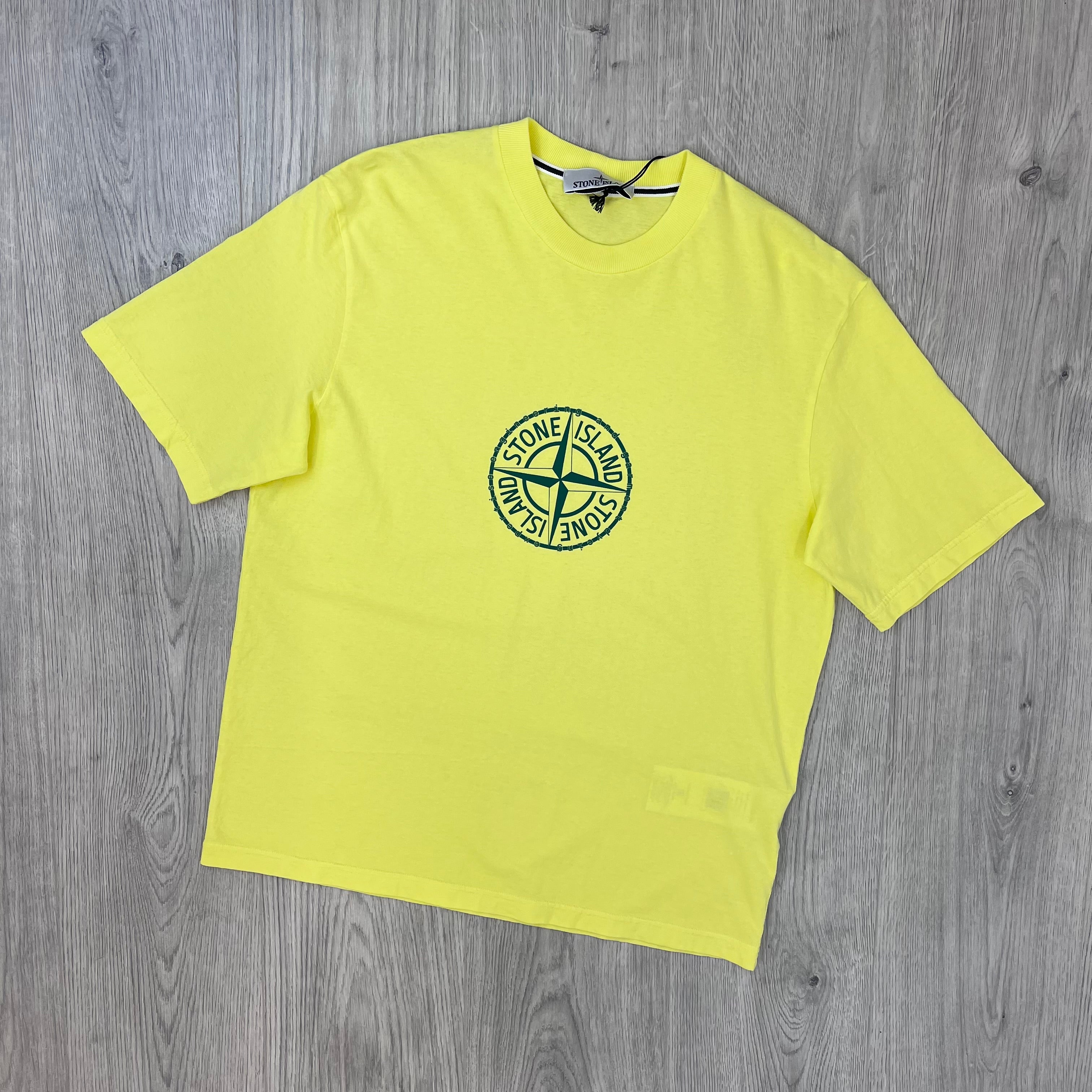 Stone Island 'Compass' T-Shirt - Lemon