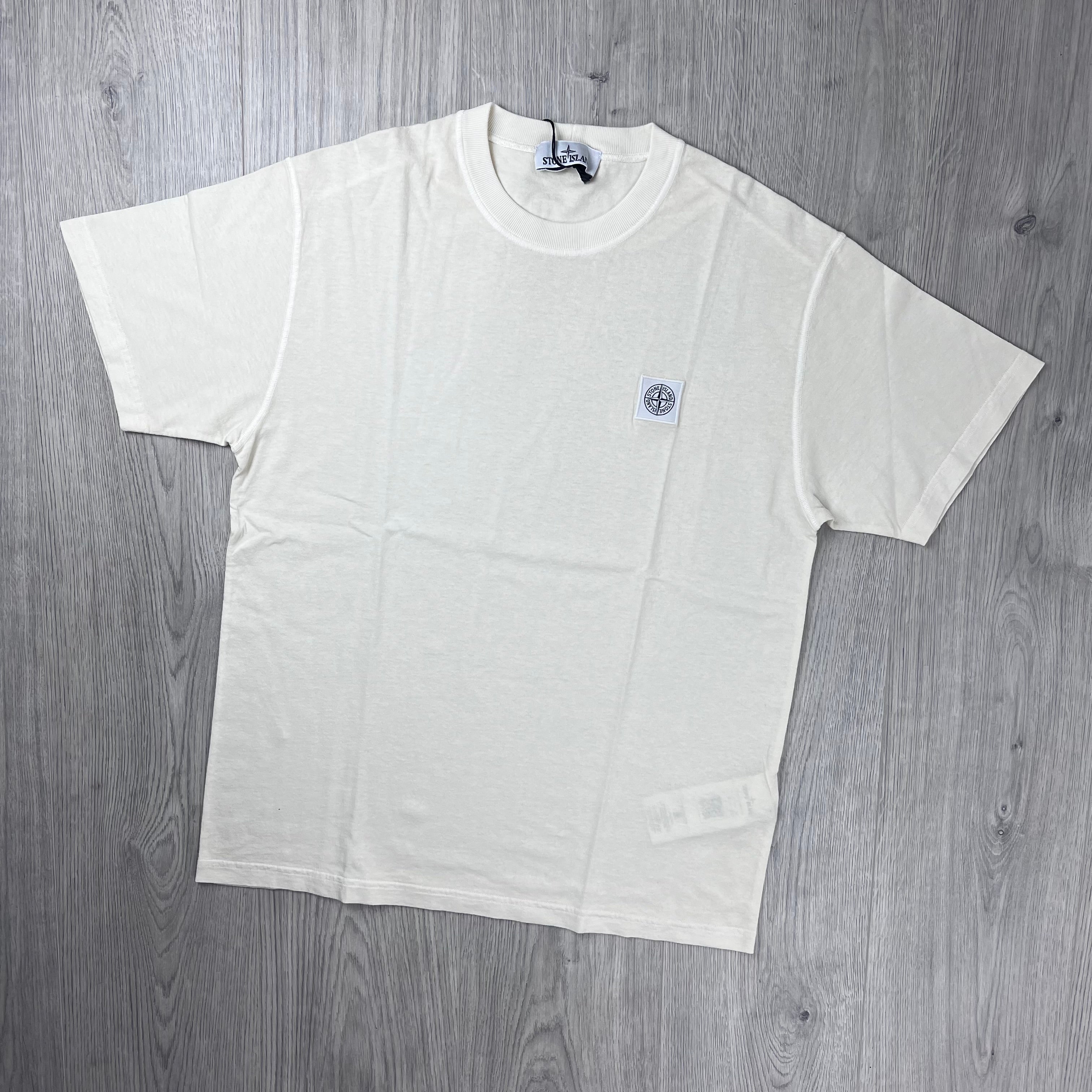 Stone Island 'Fissato' Patch T-Shirt - Ivory