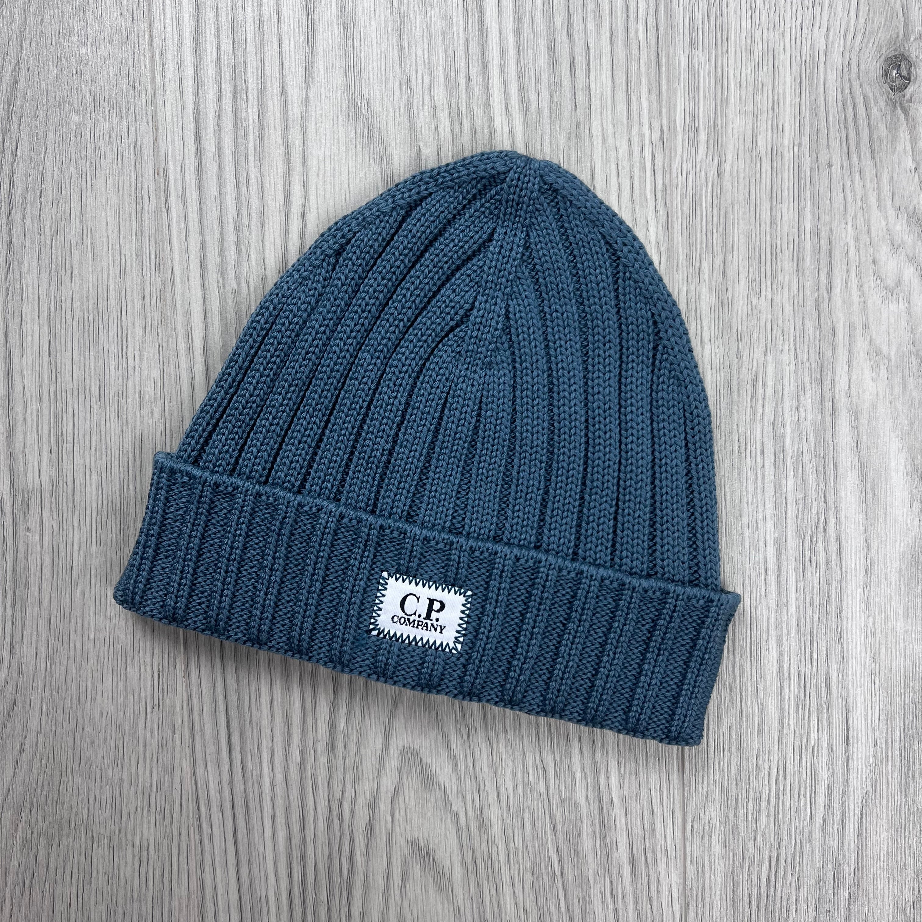 CP Company Patch Beanie - Orion Blue