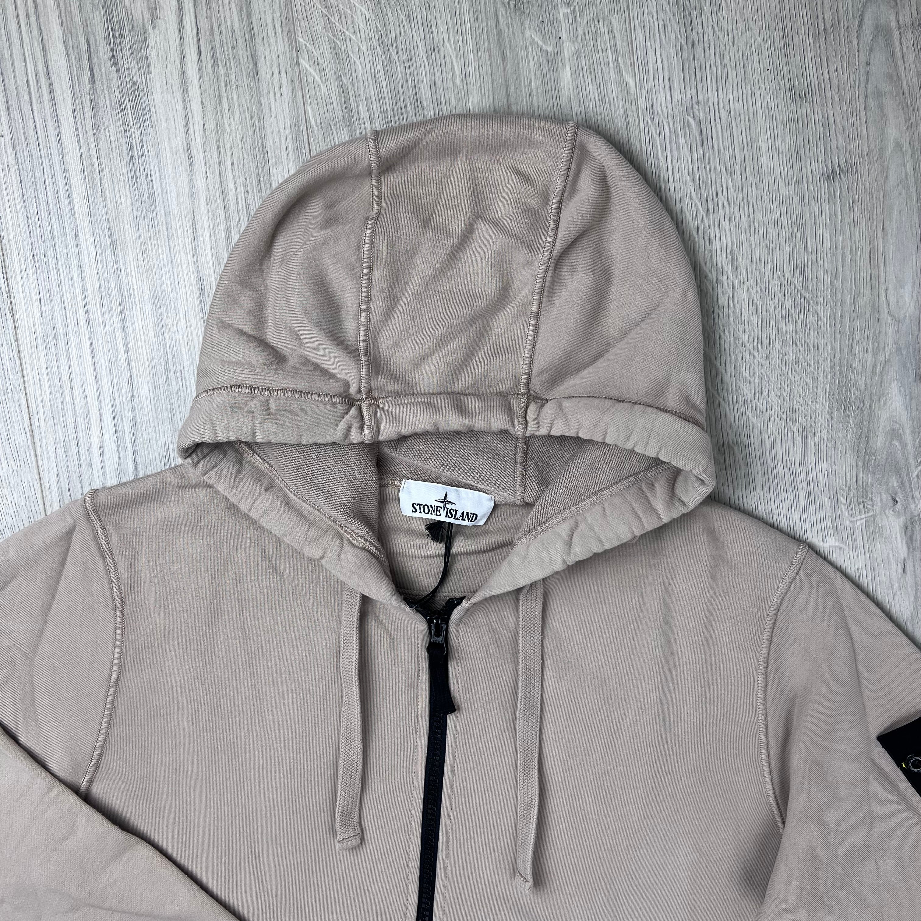 Stone Island Zip Hoodie - Desert