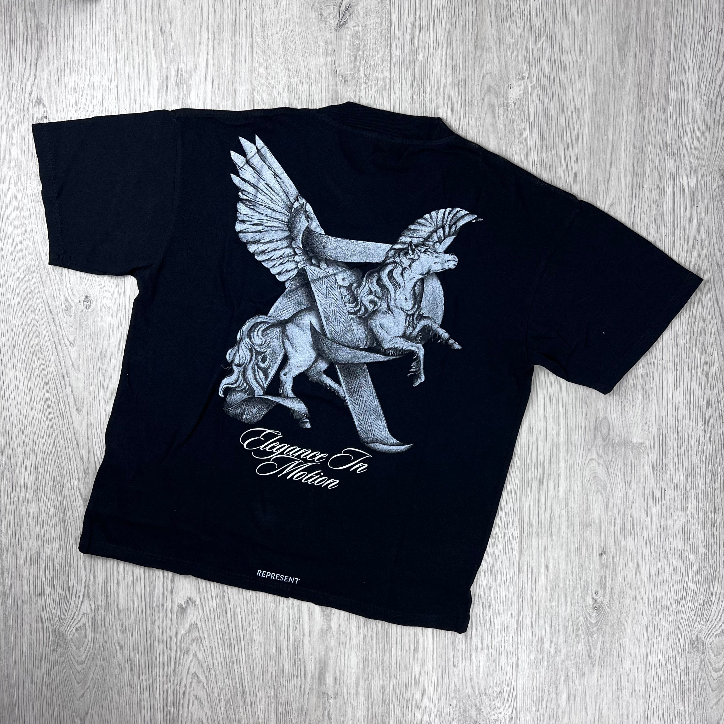 Represent 'Motion' T-Shirt -  Jet Black