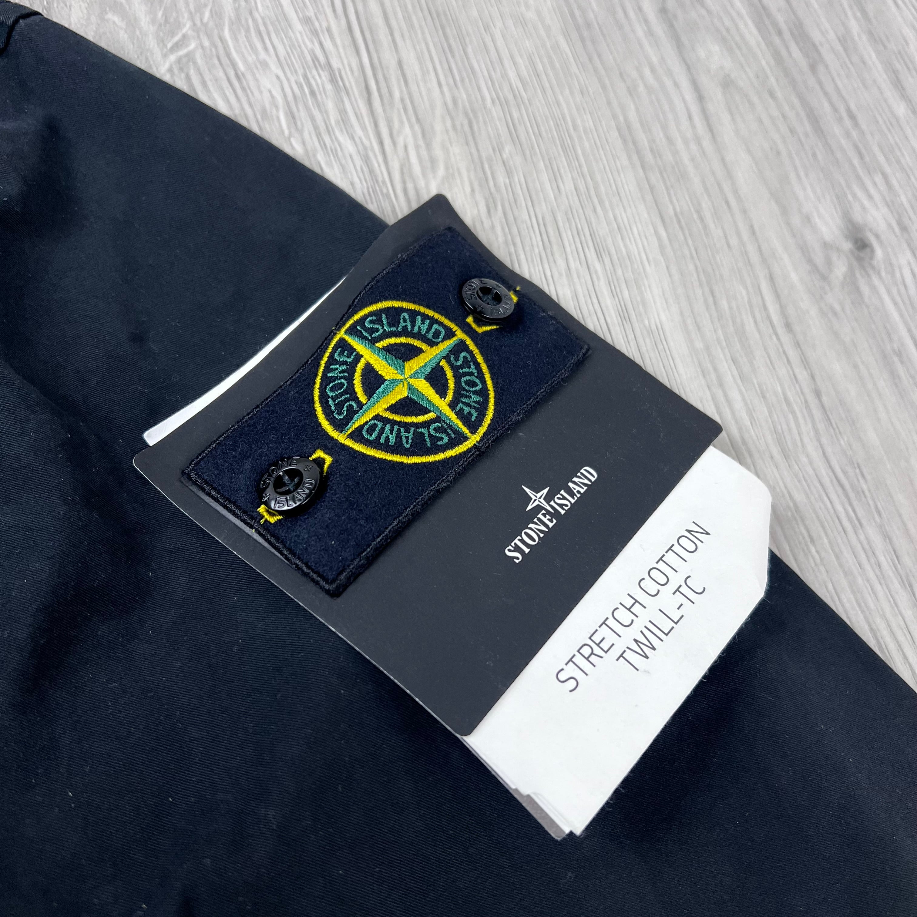 Stone Island Cotton Twill Jacket - Black